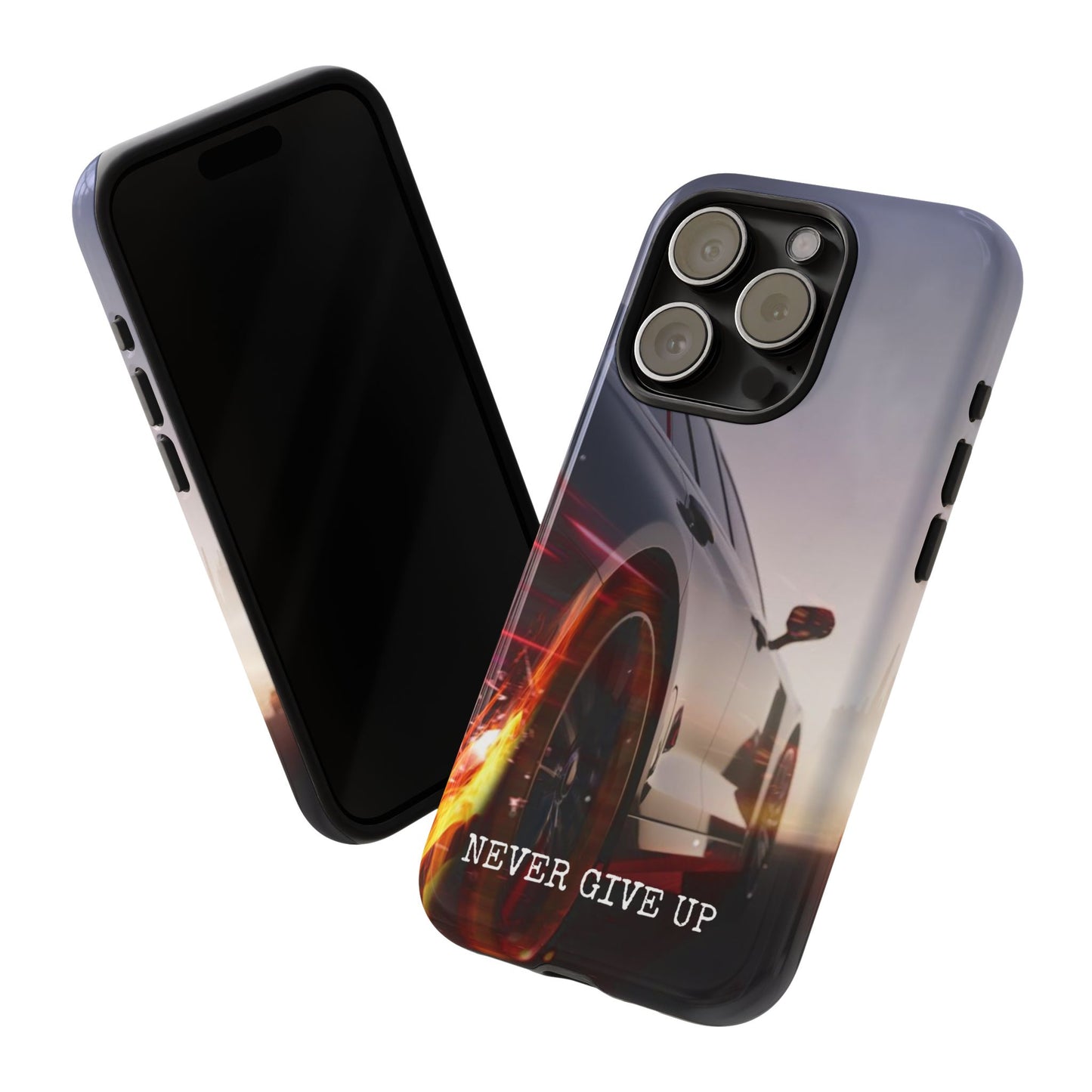 Never Give Up v2: Tough Case for iPhone, Samsung Galaxy and Google Pixel