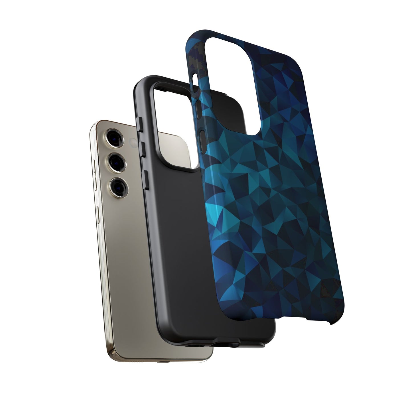 Blue Diamonds: Phone Case with Elegant Prints for iPhone, Samsung Galaxy and Google Pixel devices