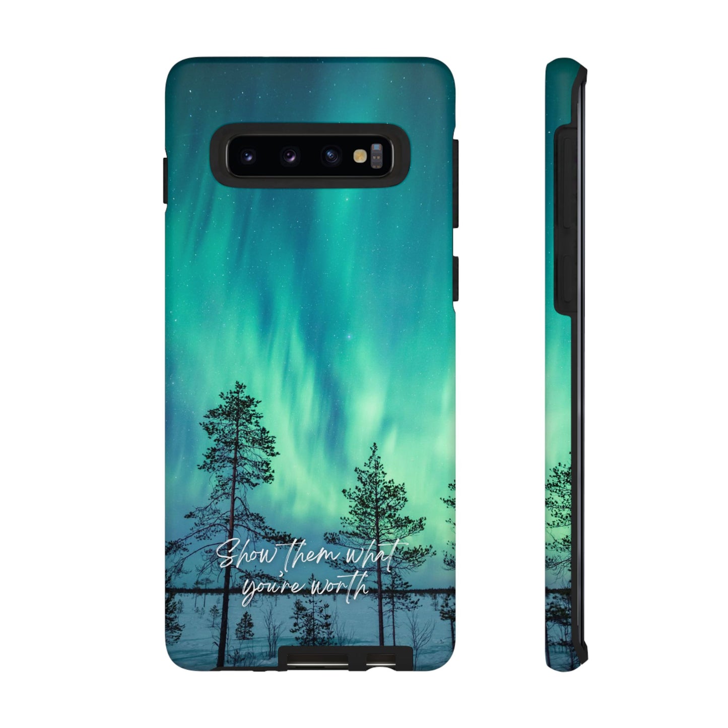 Show them what you're worth: Aurora borealis-inspired phone case for iPhone, Galaxy and Pixel devices