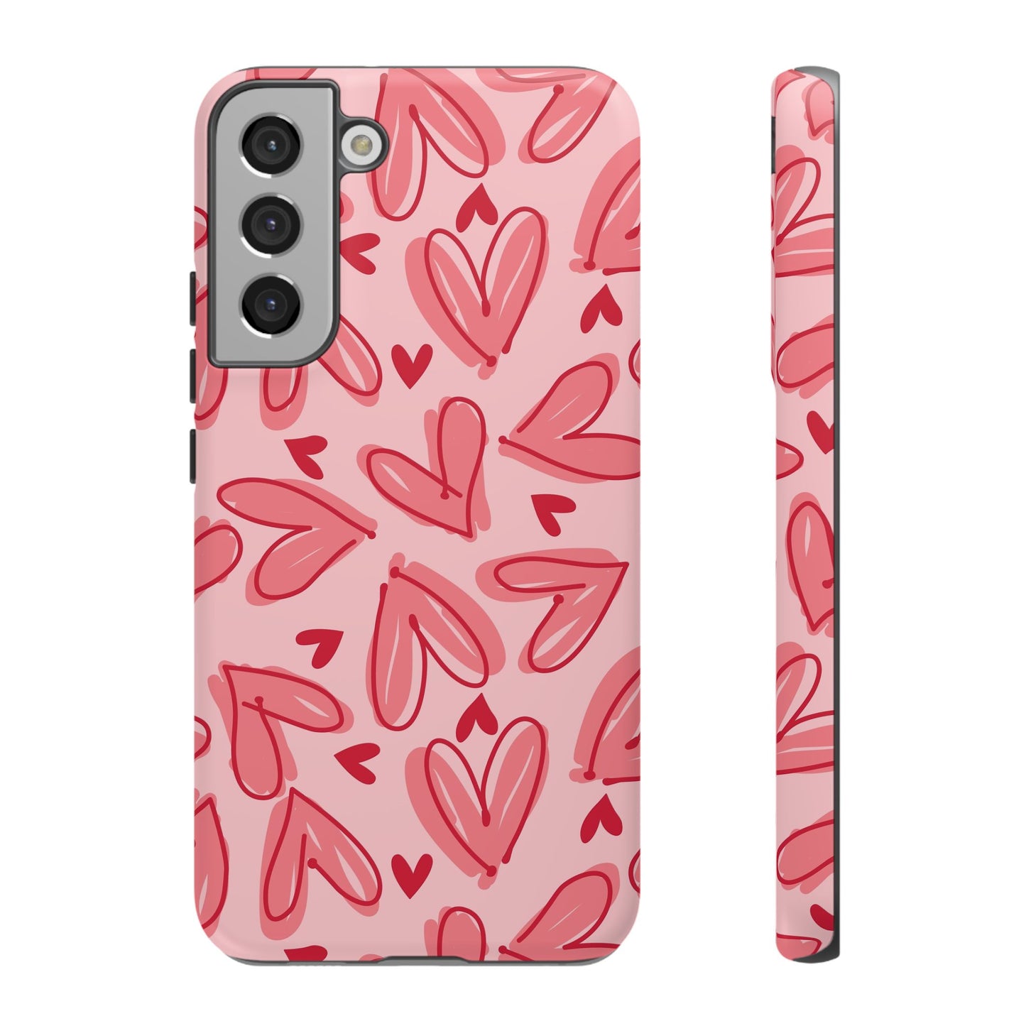 Hearts: Tough Case for iPhone, Samsung Galaxy and Google Pixel devices