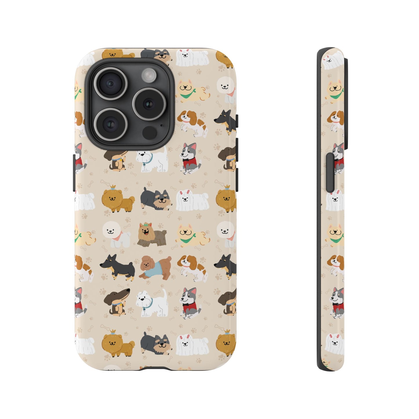Cute Dogs: Tough Case for iPhone, Samsung Galaxy and Google Pixel devices