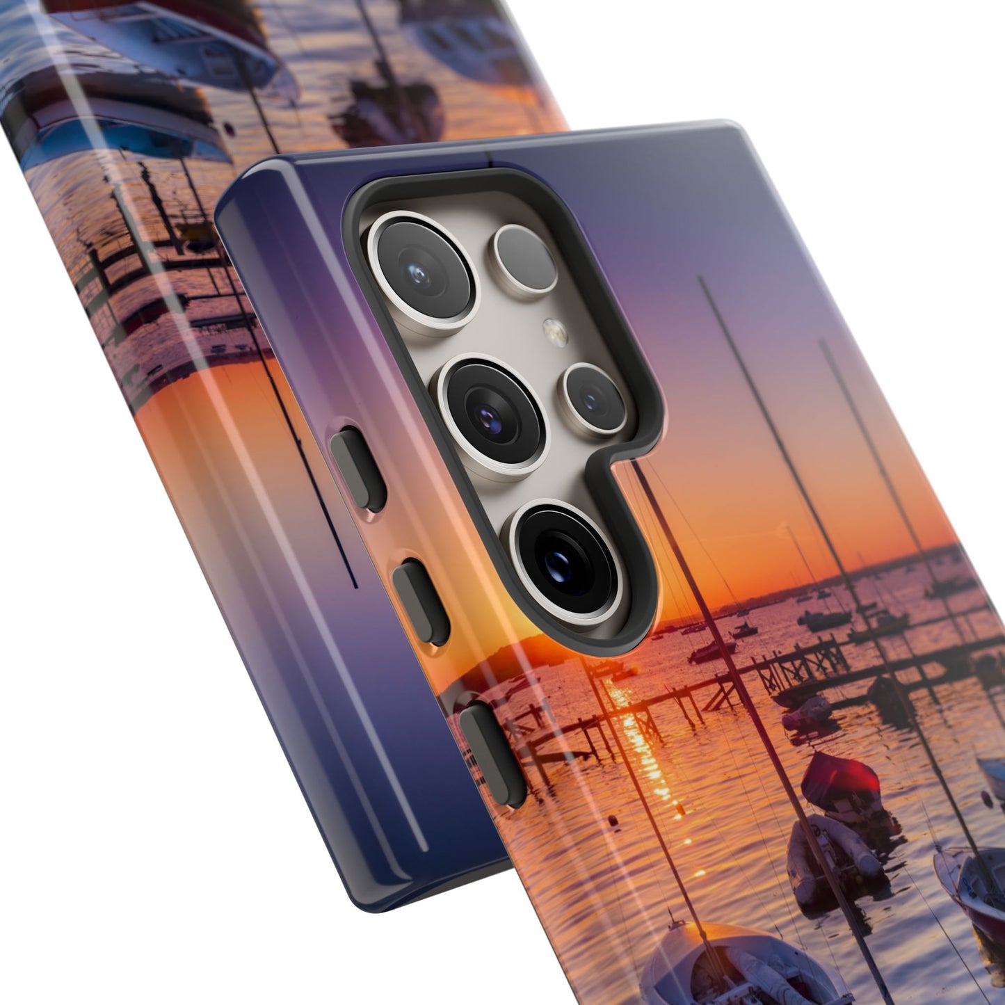 Fortune Favors the Bold: Sunset Sail Phone Case for iPhone, Samsung Galaxy and Google Pixel devices
