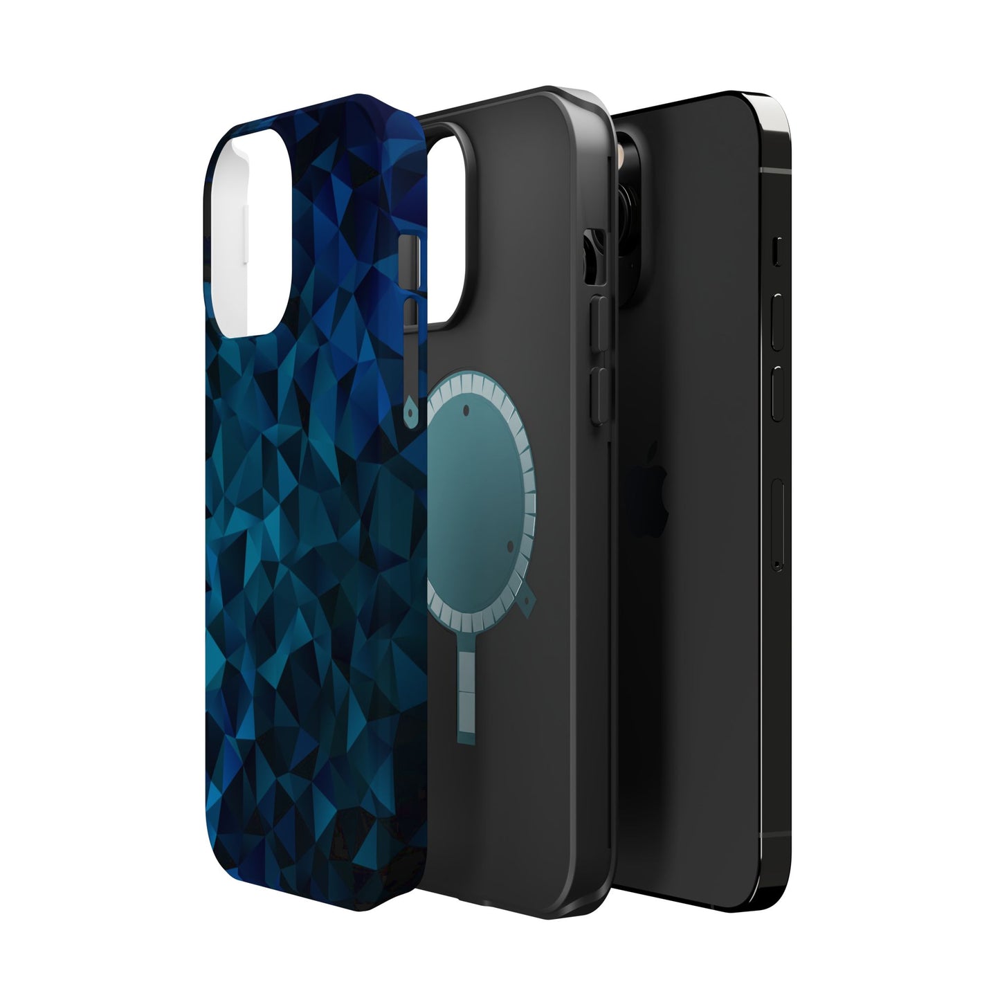 Blue Diamonds (MagSafe version): Elegant phone case for iPhone