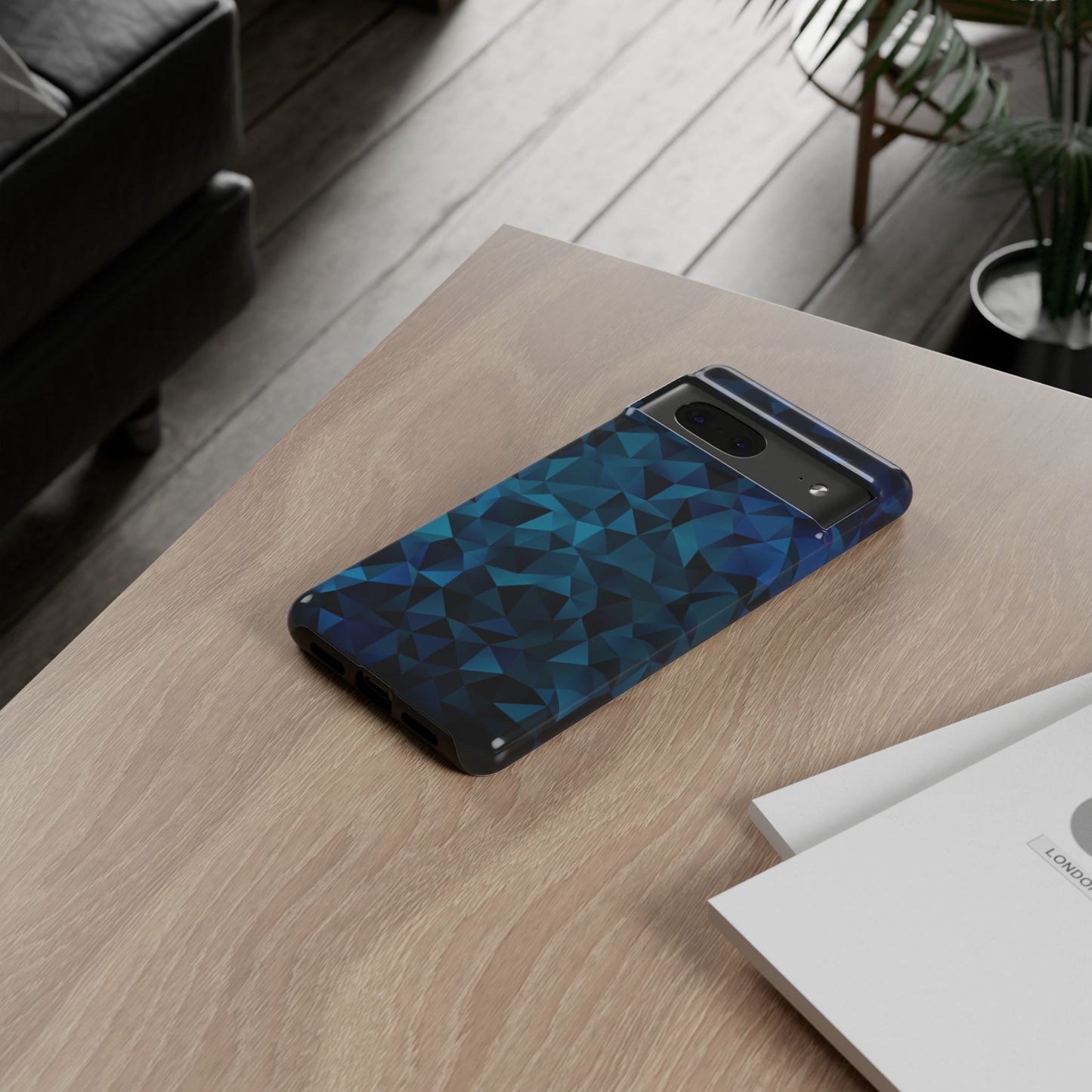 Blue Diamonds: Phone Case with Elegant Prints for iPhone, Samsung Galaxy and Google Pixel devices