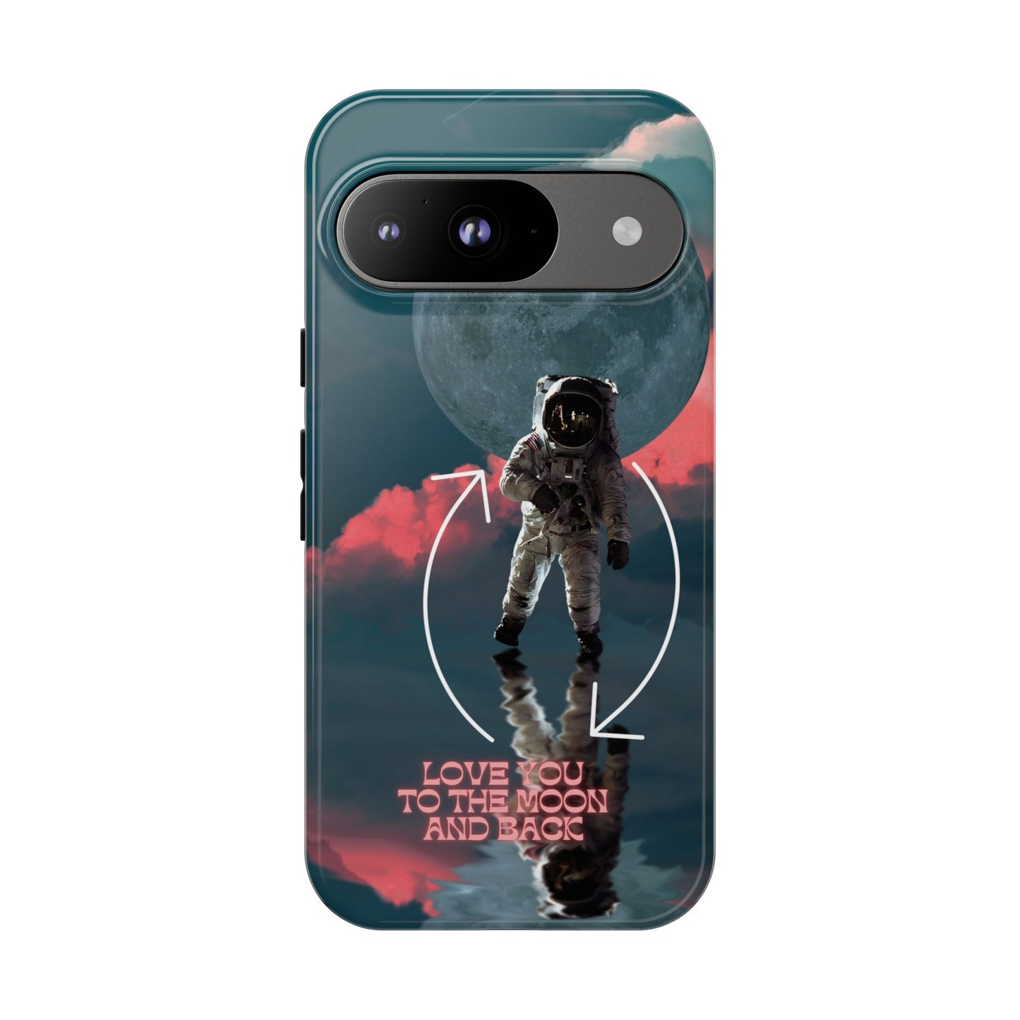 Love You to the Moon and Back: Romance-themed phone case for iPhone, Samsung Galaxy and Google Pixel devices