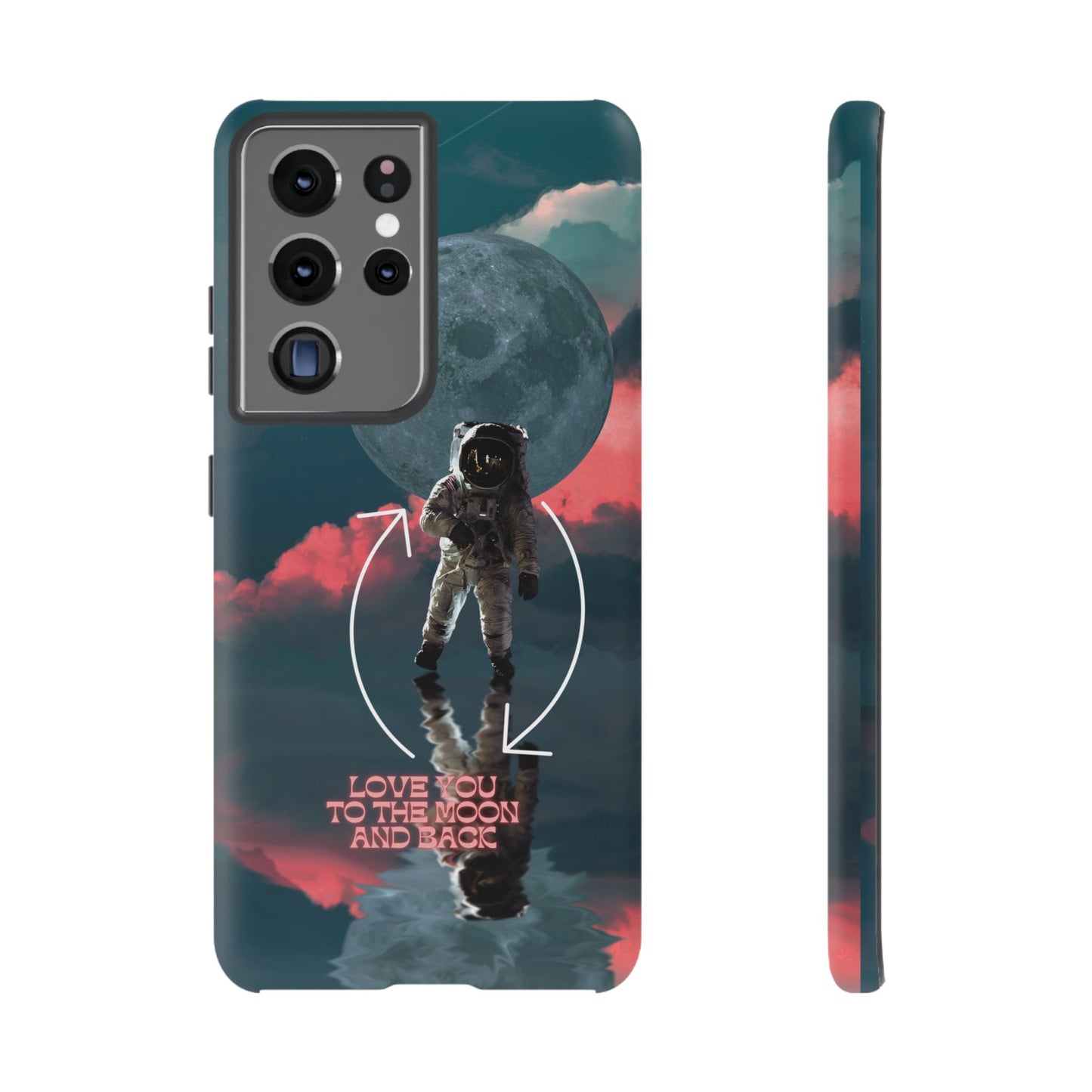 Love You to the Moon and Back: Romance-themed phone case for iPhone, Samsung Galaxy and Google Pixel devices