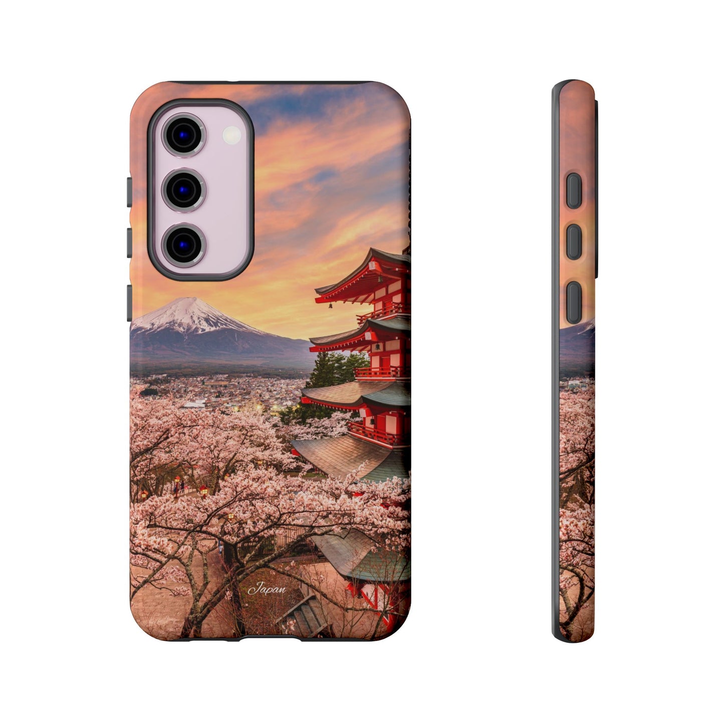 Cherry Blossoms Mt. Fuji phone case for iPhone, Galaxy and Pixel devices