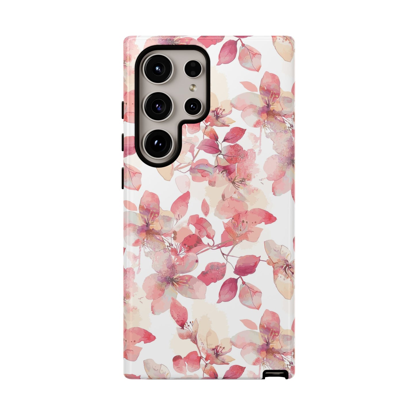 Watercolor Flowers: Tough Case for iPhone, Samsung Galaxy and Google Pixel devices