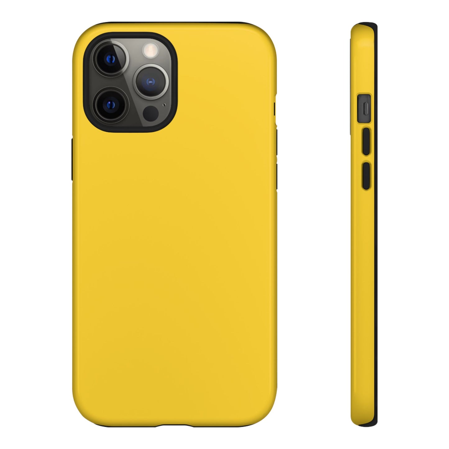 Luscious Yellow: Plain Sunburst-Inspired Color for iPhone, Samsung Galaxy and Google Pixel devices