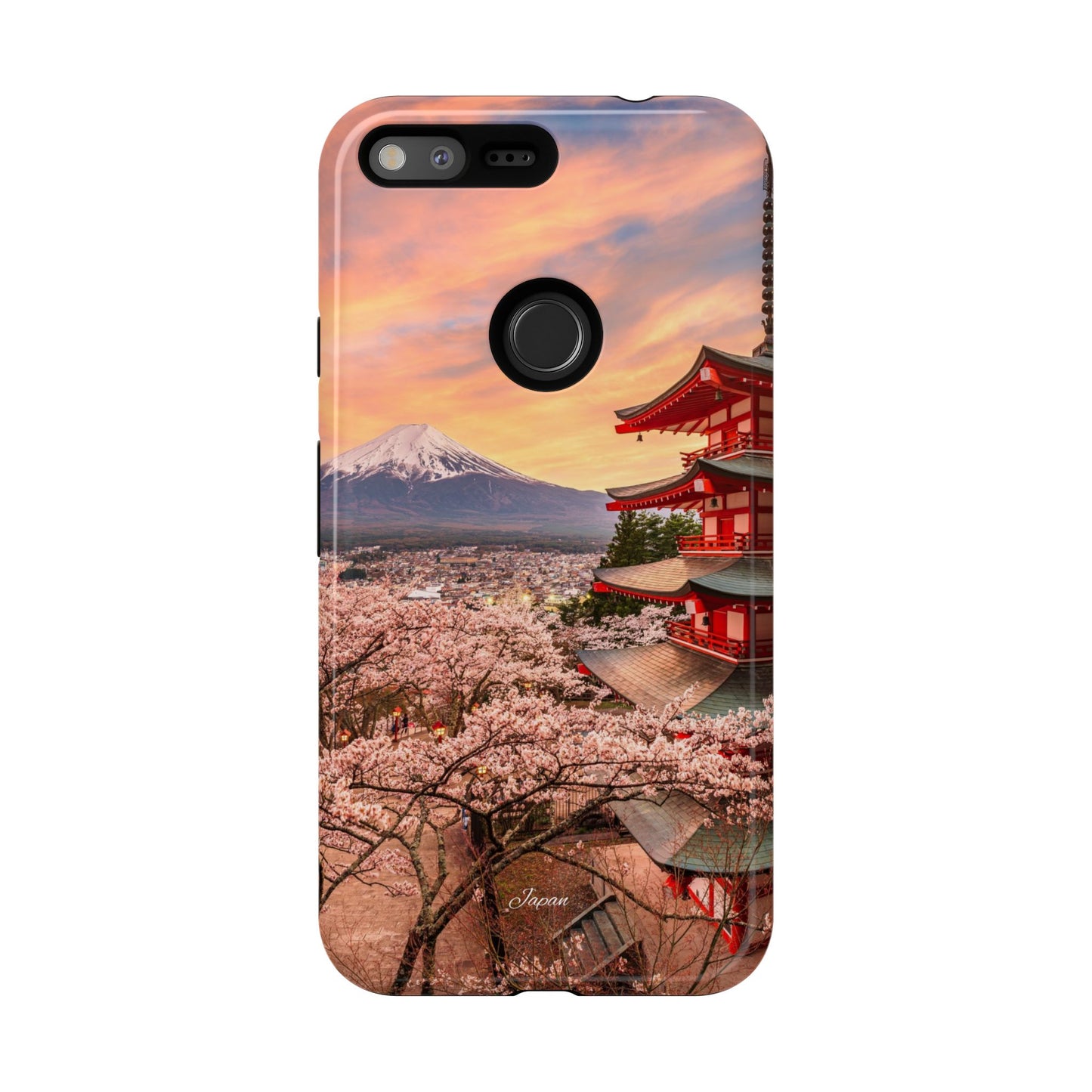 Cherry Blossoms Mt. Fuji phone case for iPhone, Galaxy and Pixel devices