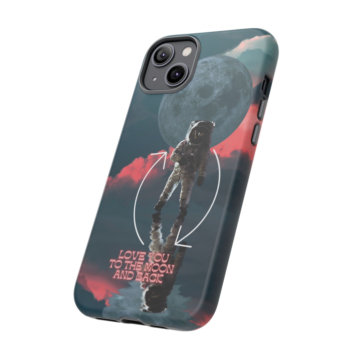 Love You to the Moon and Back: Romance-themed phone case for iPhone, Samsung Galaxy and Google Pixel devices