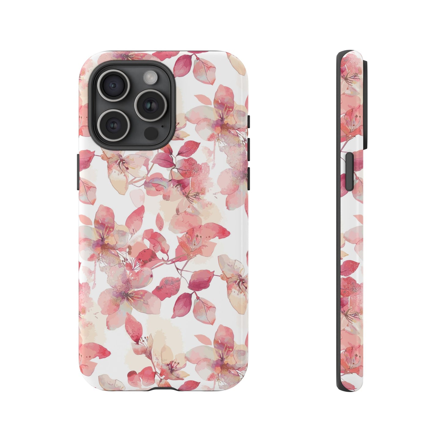 Watercolor Flowers: Tough Case for iPhone, Samsung Galaxy and Google Pixel devices