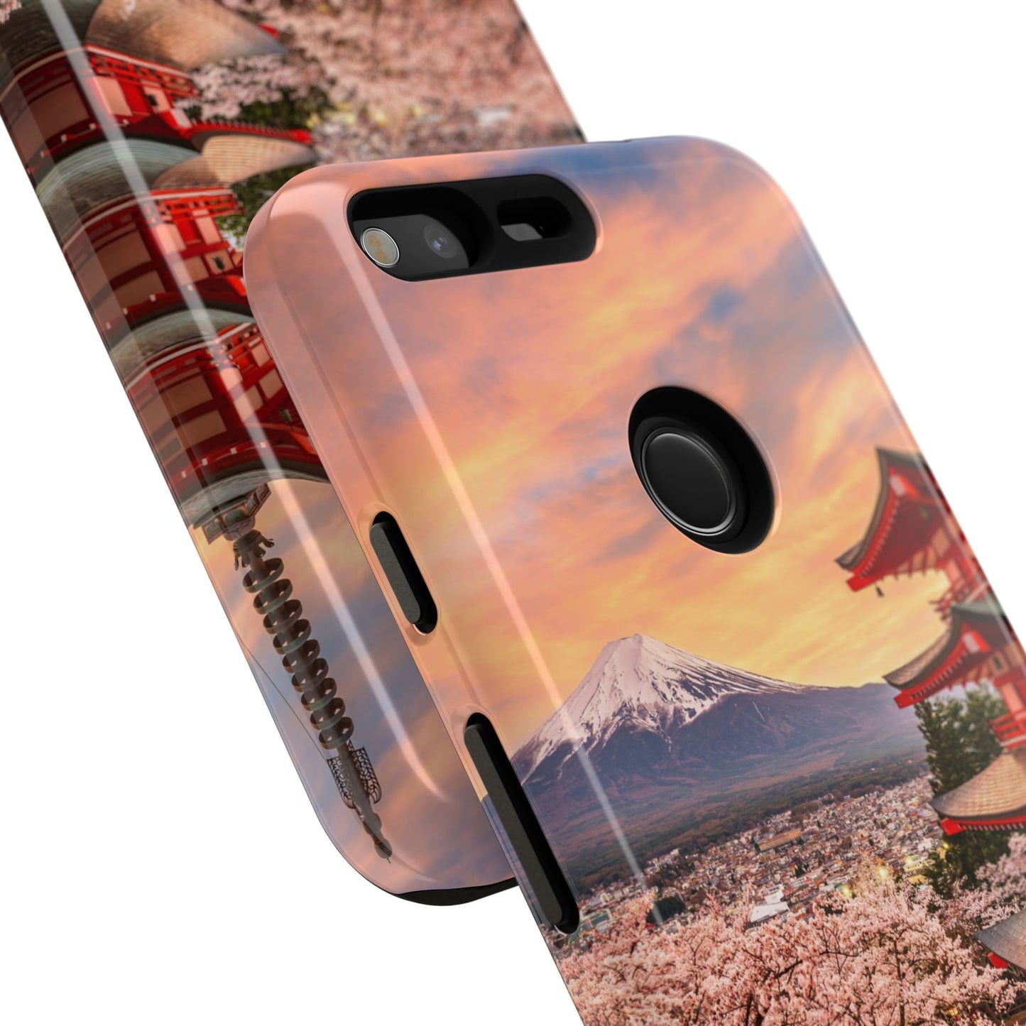 Cherry Blossoms Mt. Fuji phone case for iPhone, Galaxy and Pixel devices