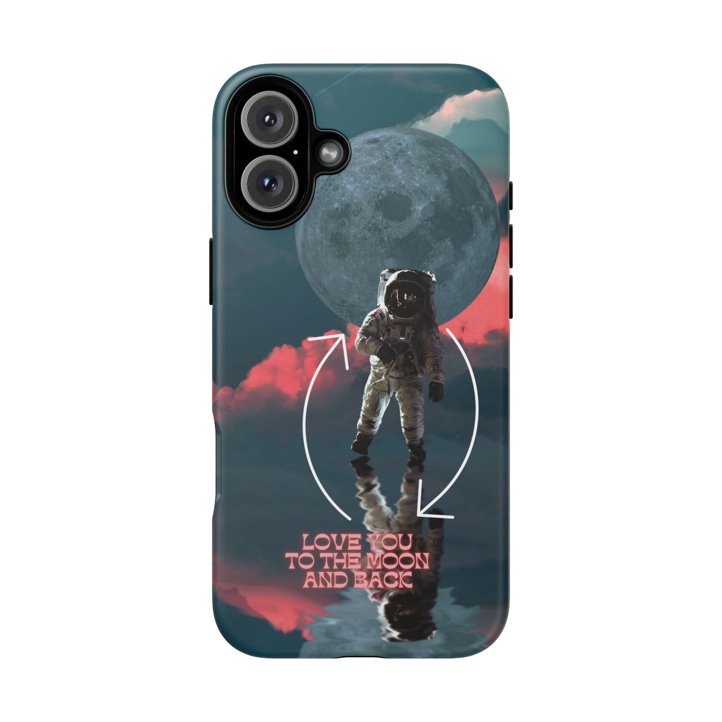 Love You to the Moon and Back: Romance-themed phone case for iPhone, Samsung Galaxy and Google Pixel devices