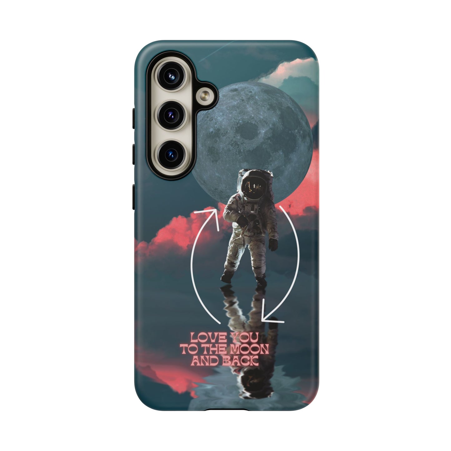 Love You to the Moon and Back: Romance-themed phone case for iPhone, Samsung Galaxy and Google Pixel devices