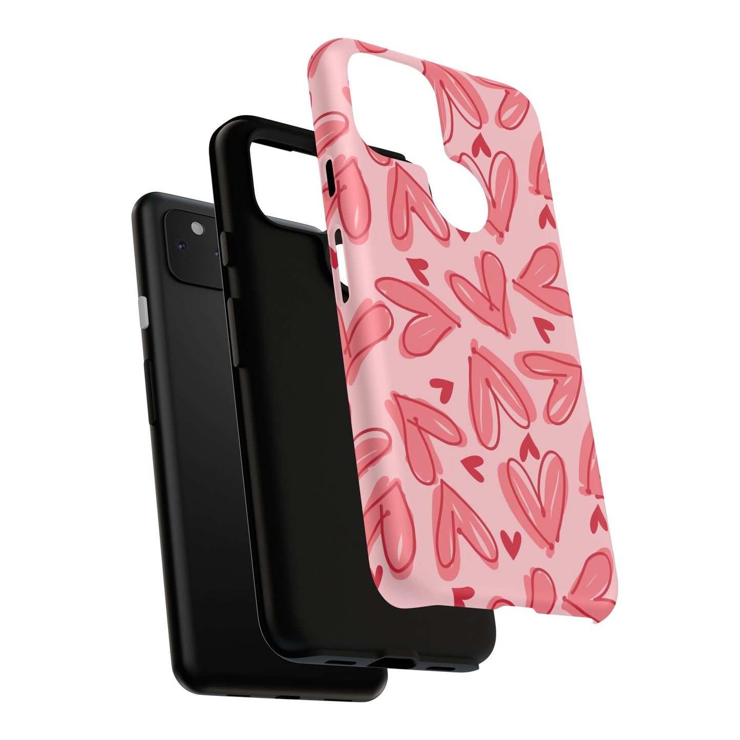 Hearts: Tough Case for iPhone, Samsung Galaxy and Google Pixel devices
