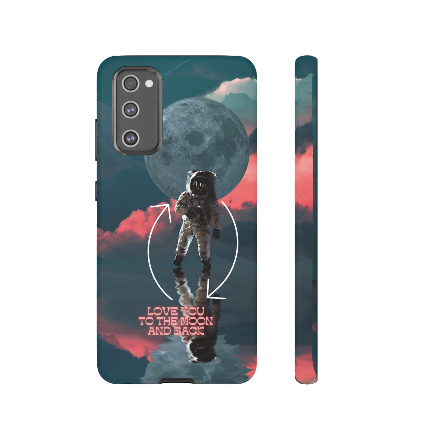 Love You to the Moon and Back: Romance-themed phone case for iPhone, Samsung Galaxy and Google Pixel devices