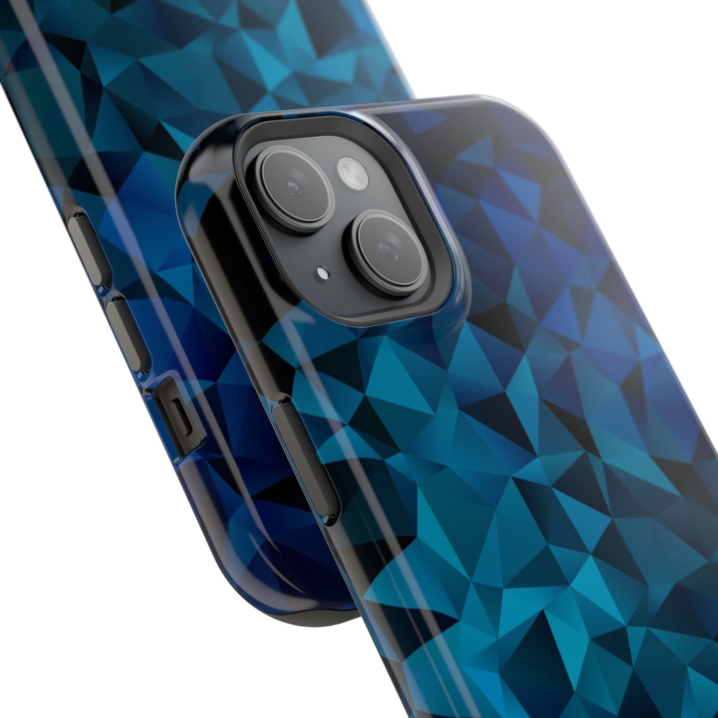 Blue Diamonds (MagSafe version): Elegant phone case for iPhone