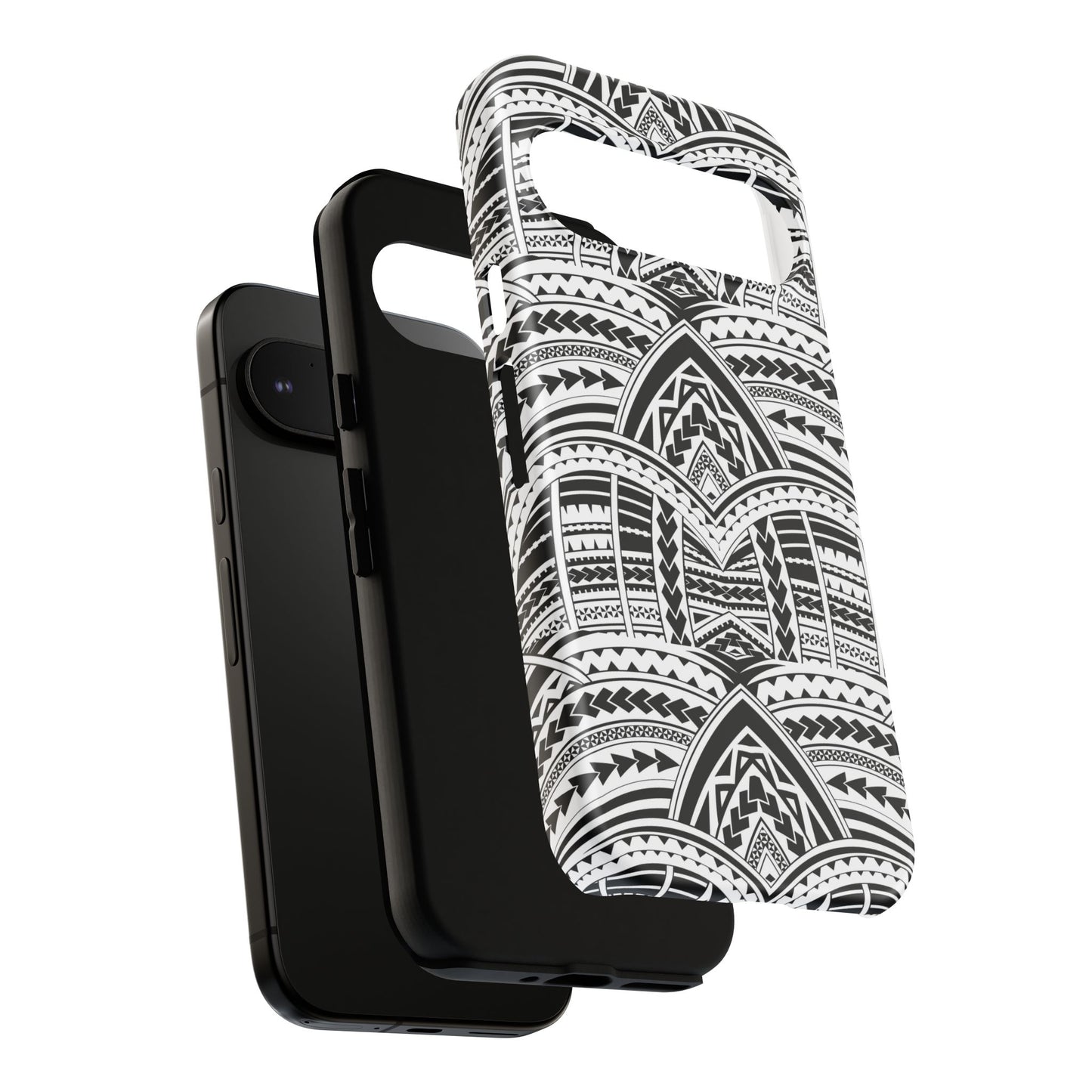 Tatoeage: telefoonhoesje met tribalpatroon voor iPhone, Samsung Galaxy en Google Pixel
