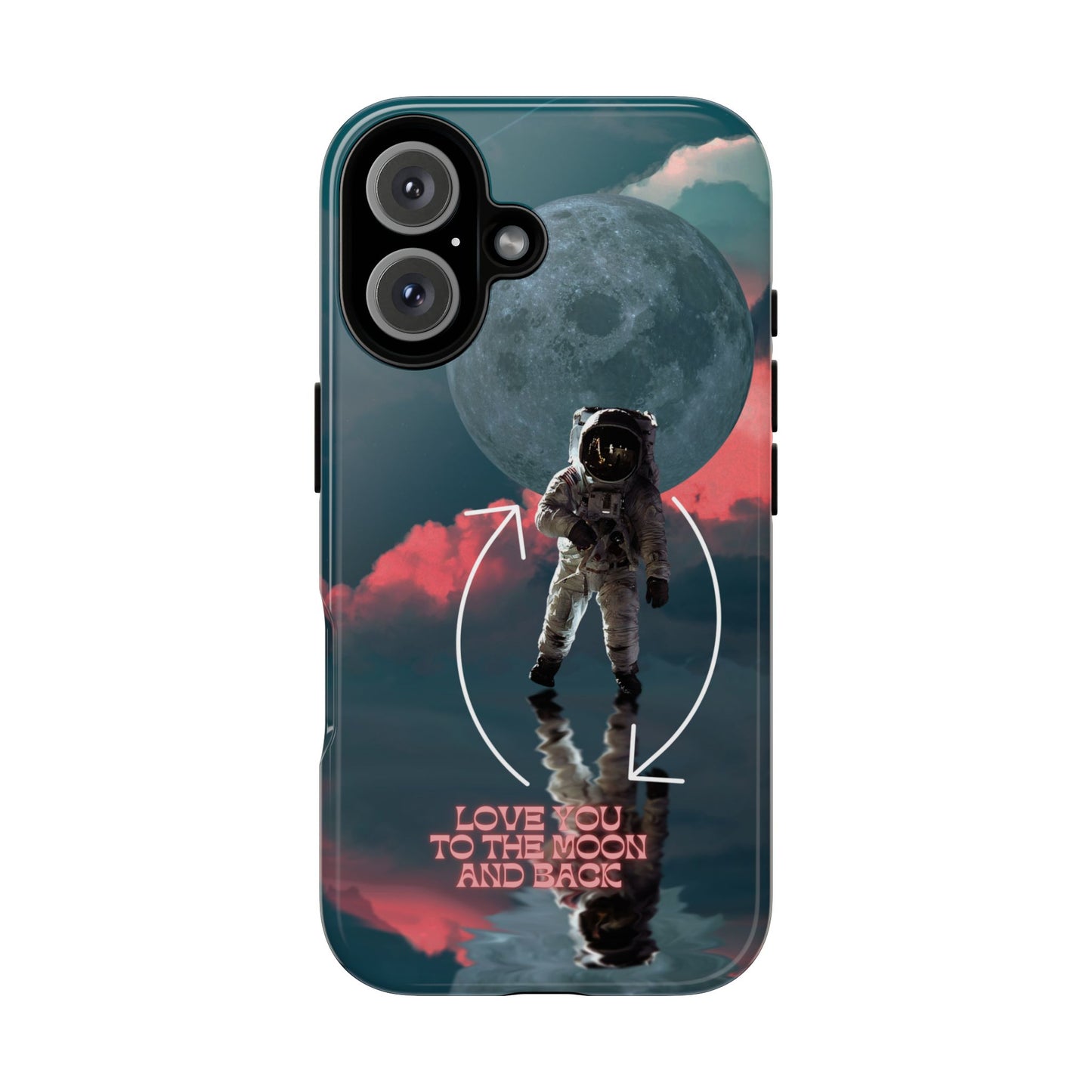 Love You to the Moon and Back: Romance-themed phone case for iPhone, Samsung Galaxy and Google Pixel devices