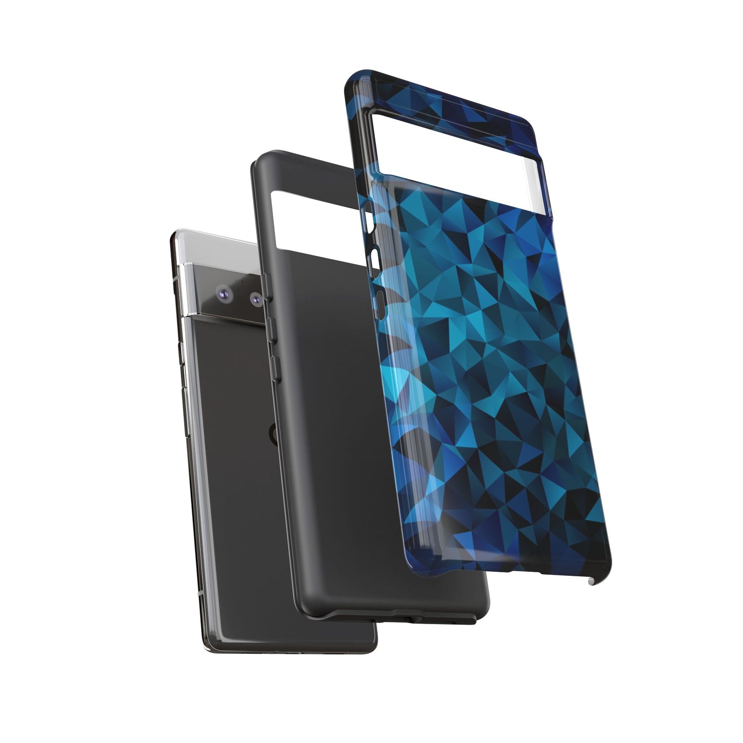 Blue Diamonds: Phone Case with Elegant Prints for iPhone, Samsung Galaxy and Google Pixel devices