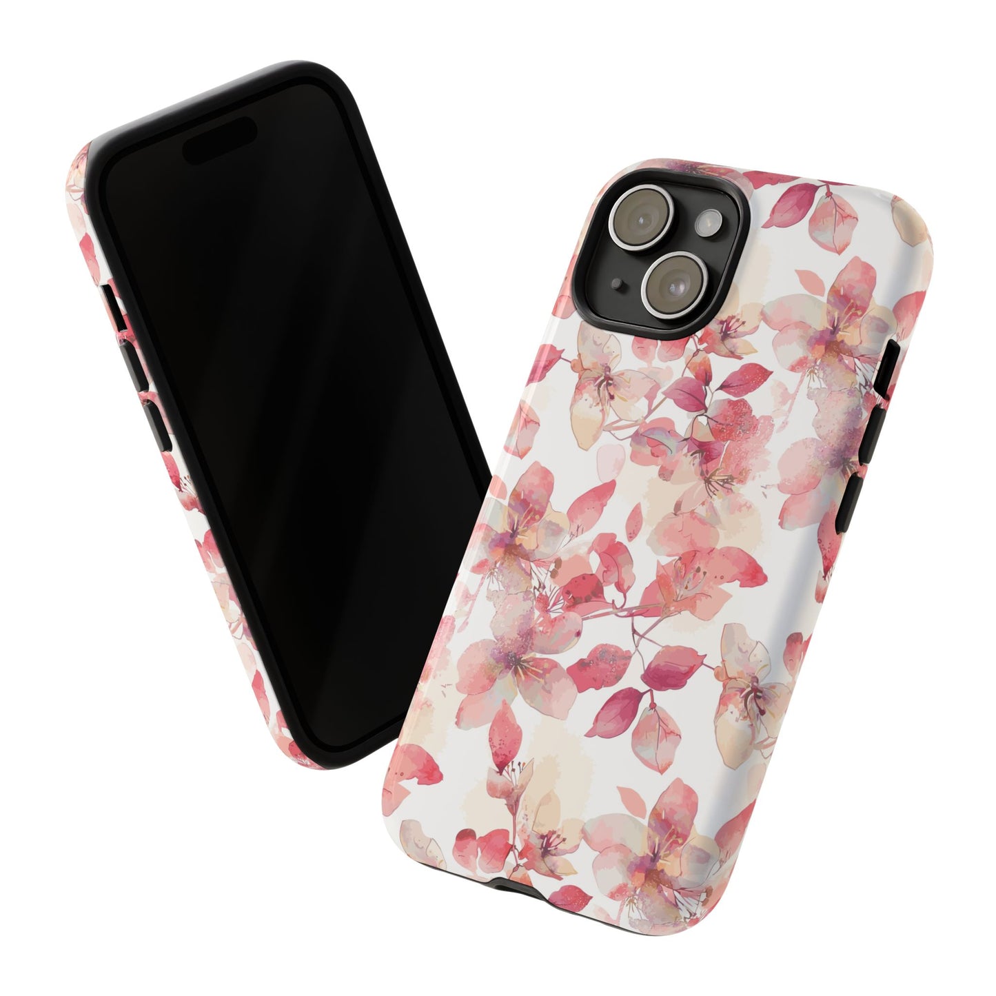 Watercolor Flowers: Tough Case for iPhone, Samsung Galaxy and Google Pixel devices