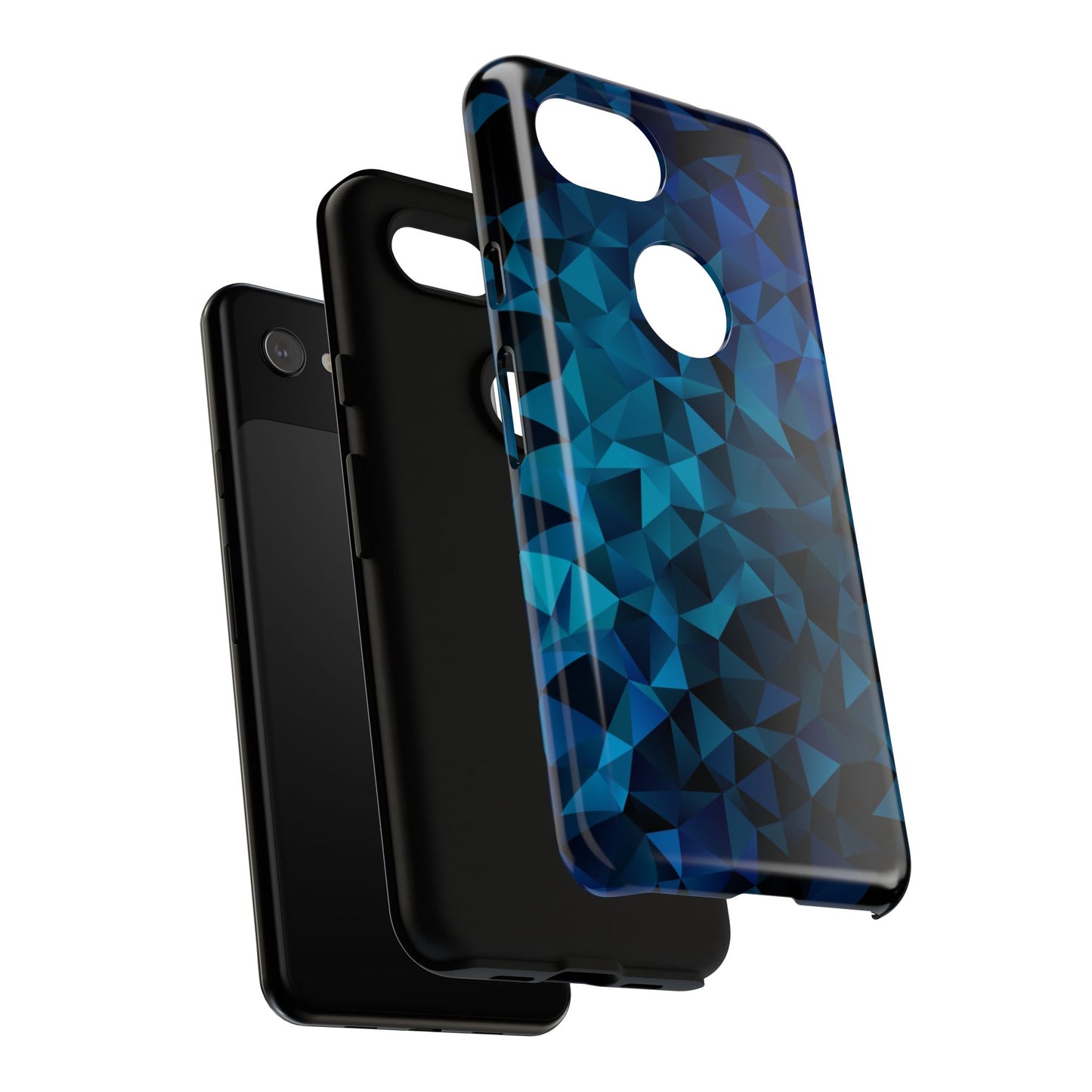 Blue Diamonds: Phone Case with Elegant Prints for iPhone, Samsung Galaxy and Google Pixel devices
