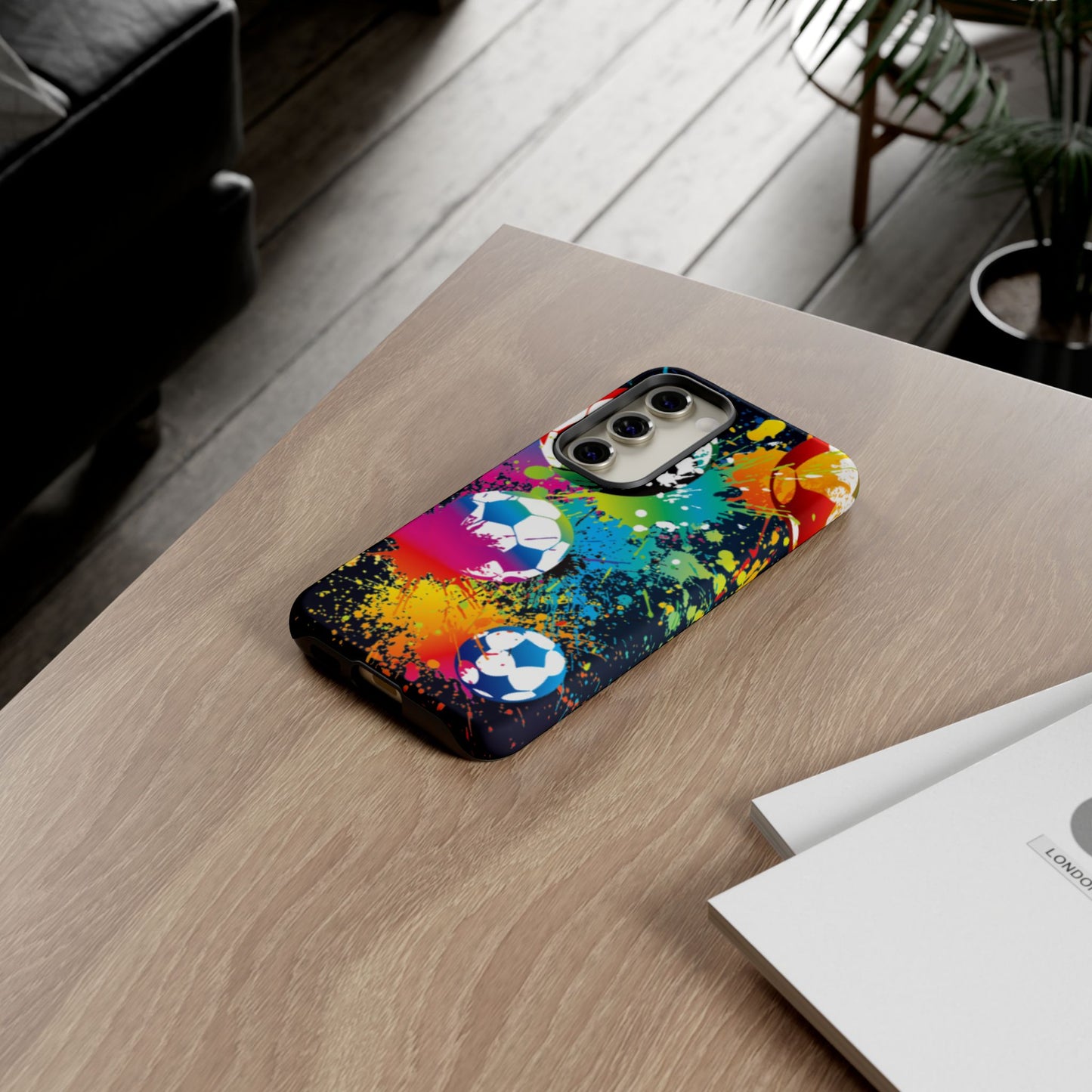 Footballer's Phone Case: Vibrant Case for iPhone, Samsung Galaxy and Google Pixel devices