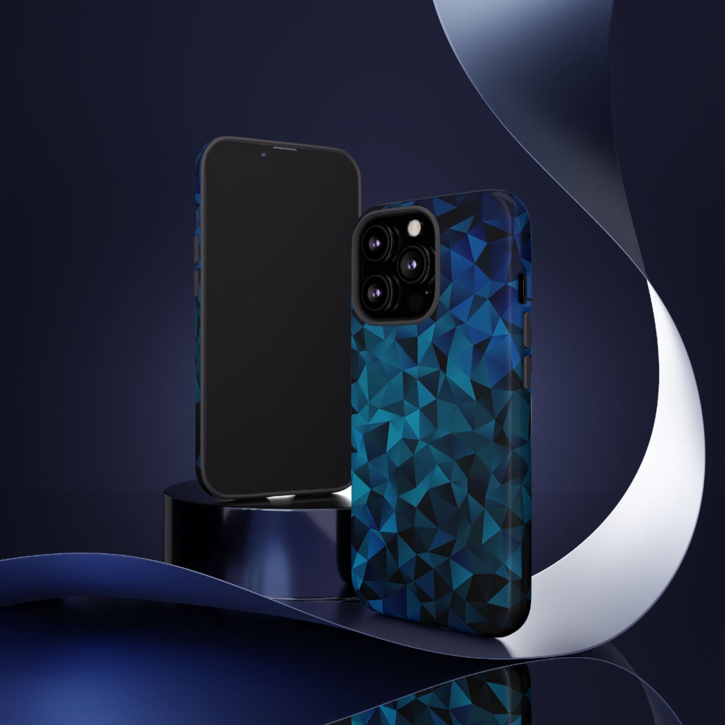 Blue Diamonds: Phone Case with Elegant Prints for iPhone, Samsung Galaxy and Google Pixel devices
