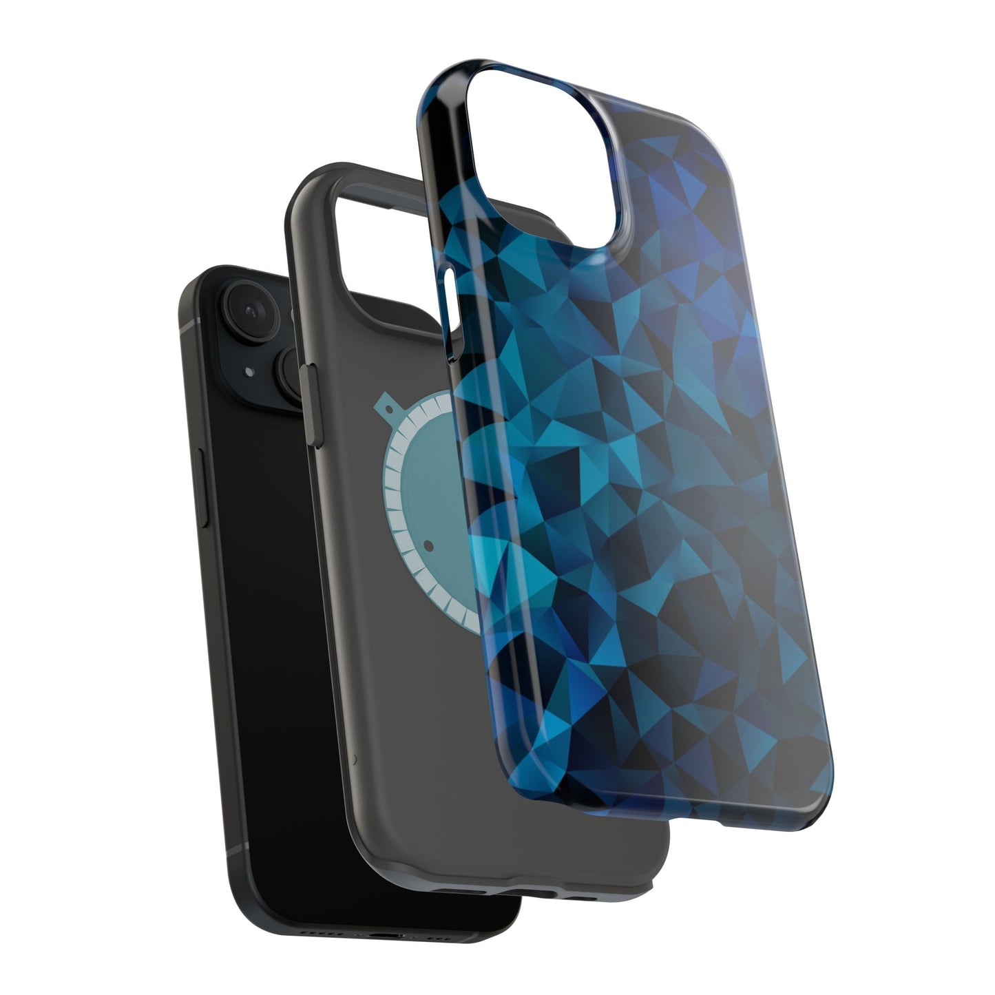 Blue Diamonds (MagSafe version): Elegant phone case for iPhone