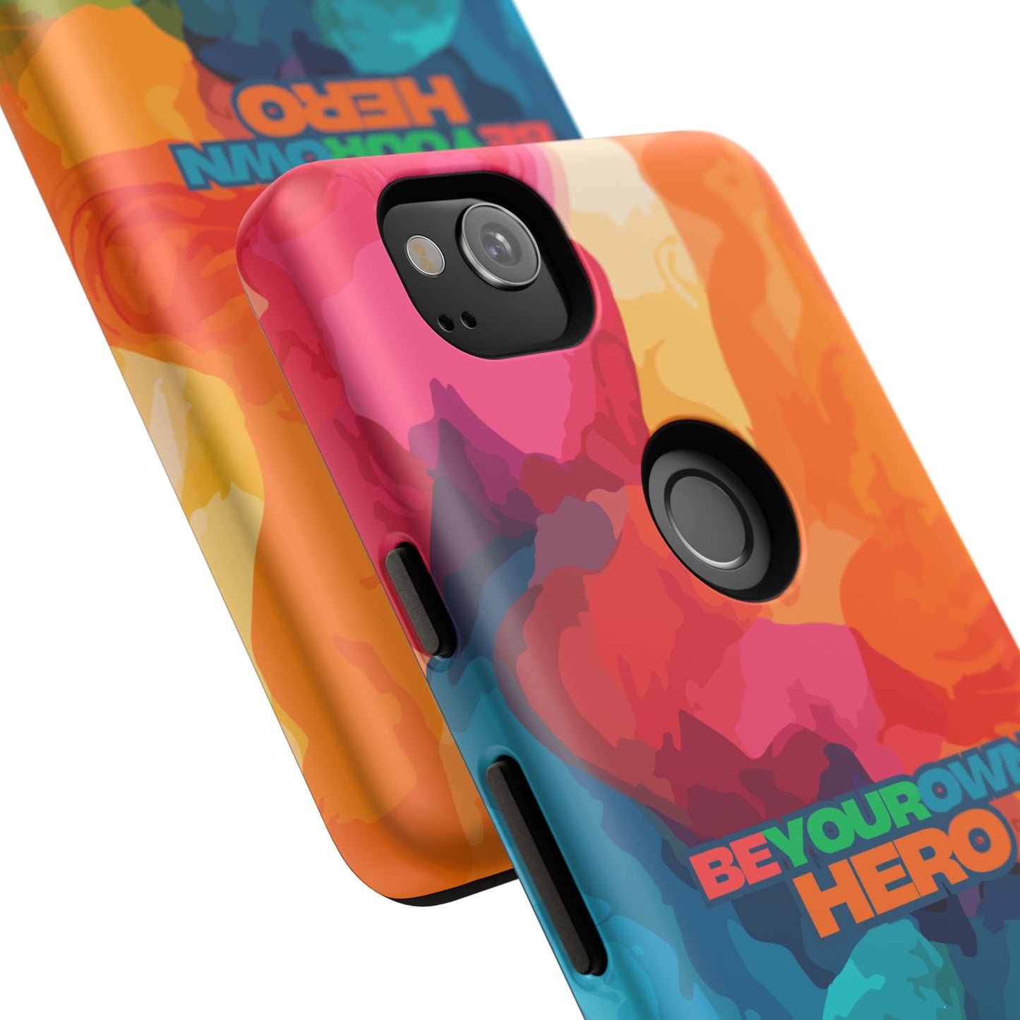 Be Your Own Hero: Tough Case for iPhone, Samsung Galaxy and Google Pixel