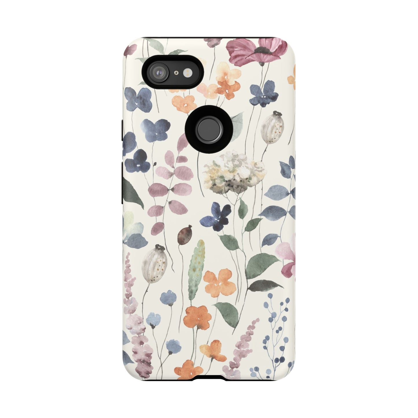 Floral prints phone case for iPhone, Samsung Galaxy and Pixel devices