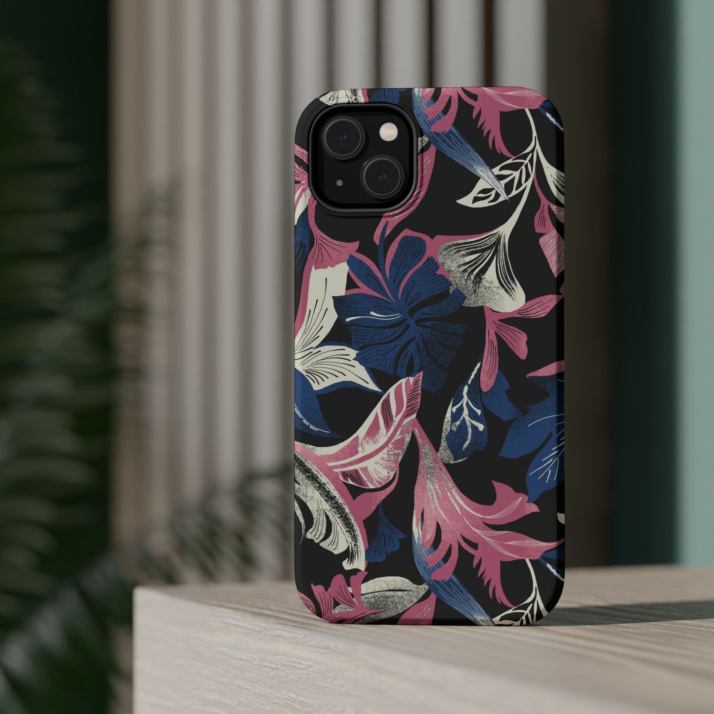 Tropique (MagSafe version): Palm & Fall Fusion Phone Case for iPhone