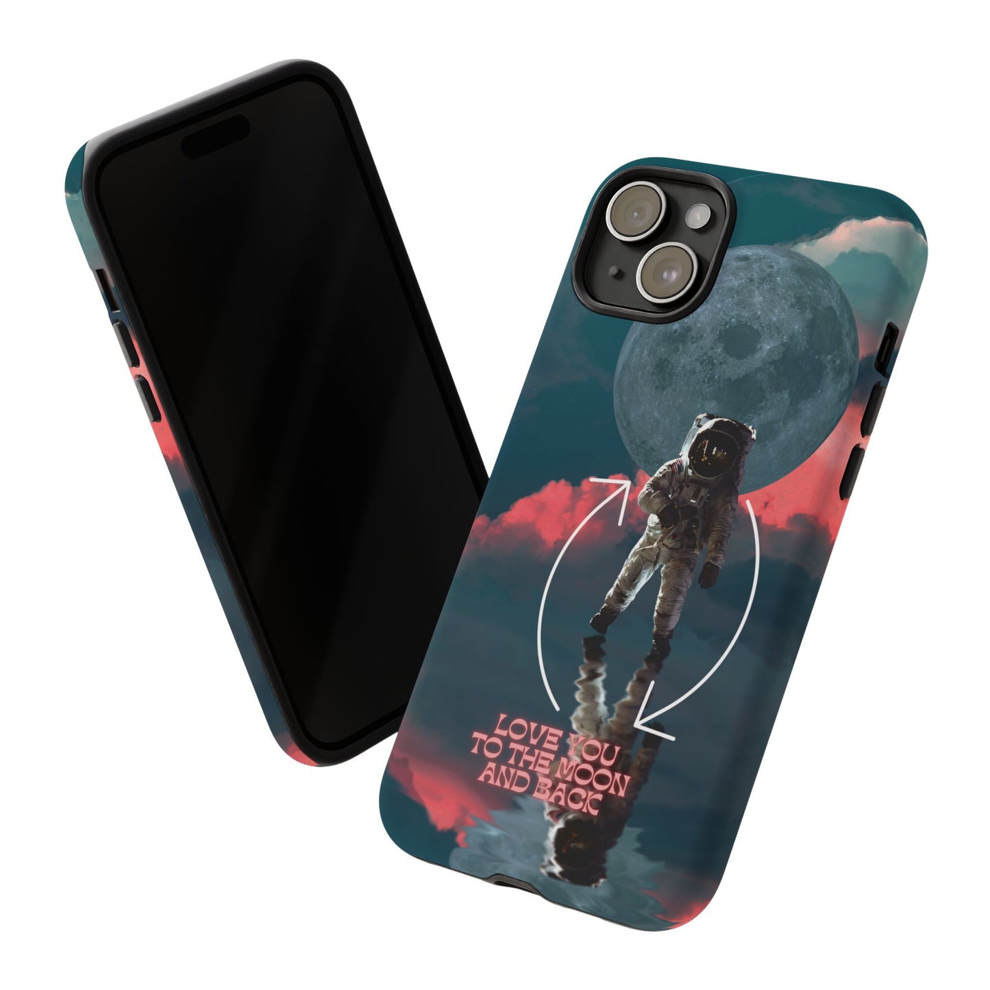 Love You to the Moon and Back: Romance-themed phone case for iPhone, Samsung Galaxy and Google Pixel devices