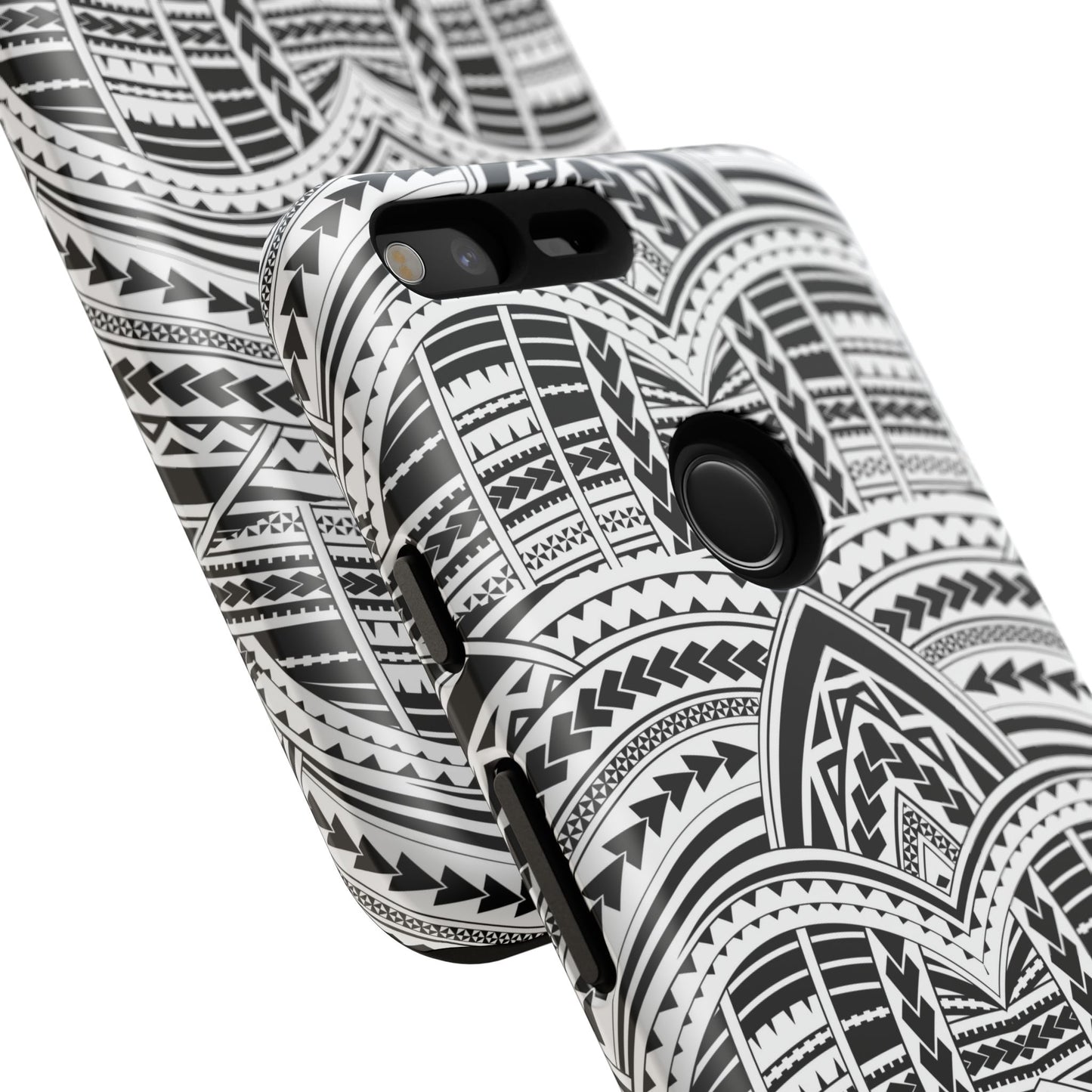 Tatoeage: telefoonhoesje met tribalpatroon voor iPhone, Samsung Galaxy en Google Pixel