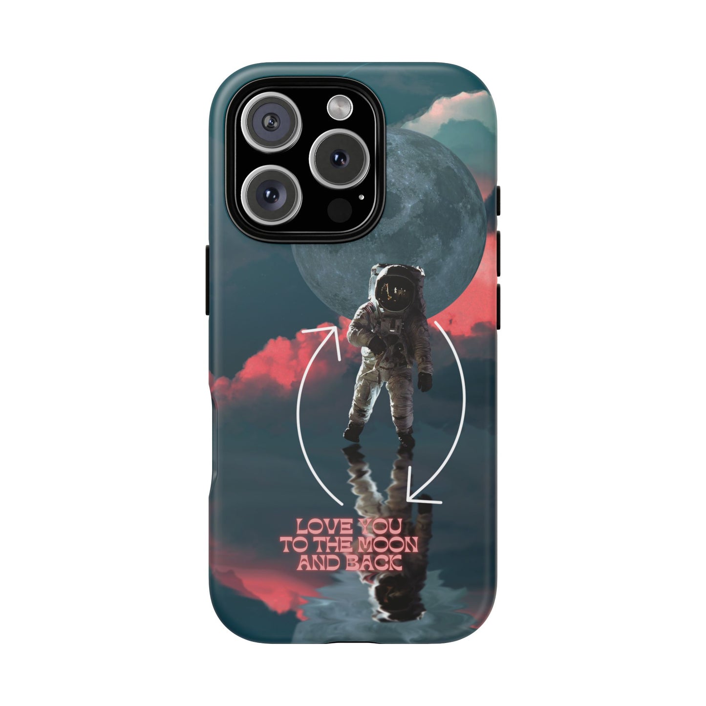 Love You to the Moon and Back: Romance-themed phone case for iPhone, Samsung Galaxy and Google Pixel devices