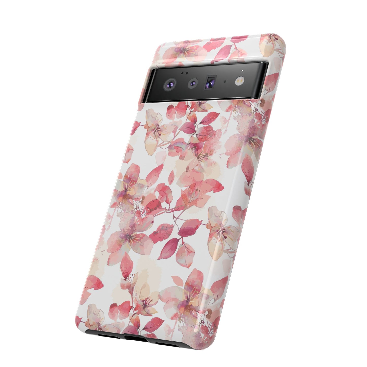Watercolor Flowers: Tough Case for iPhone, Samsung Galaxy and Google Pixel devices