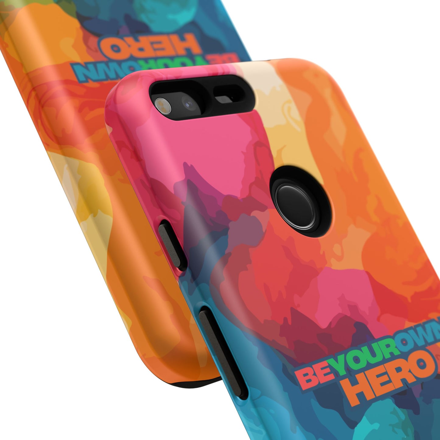 Be Your Own Hero: Tough Case for iPhone, Samsung Galaxy and Google Pixel
