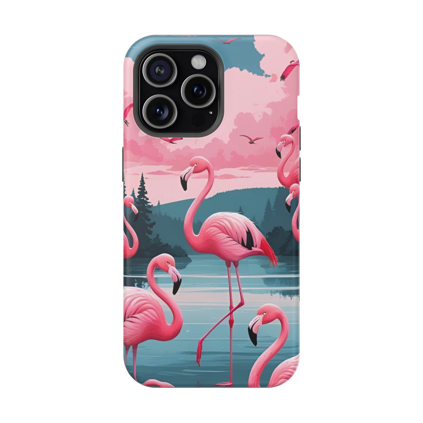 Velvet Skies Flamingo Case MagSafe phone case for Apple iPhone