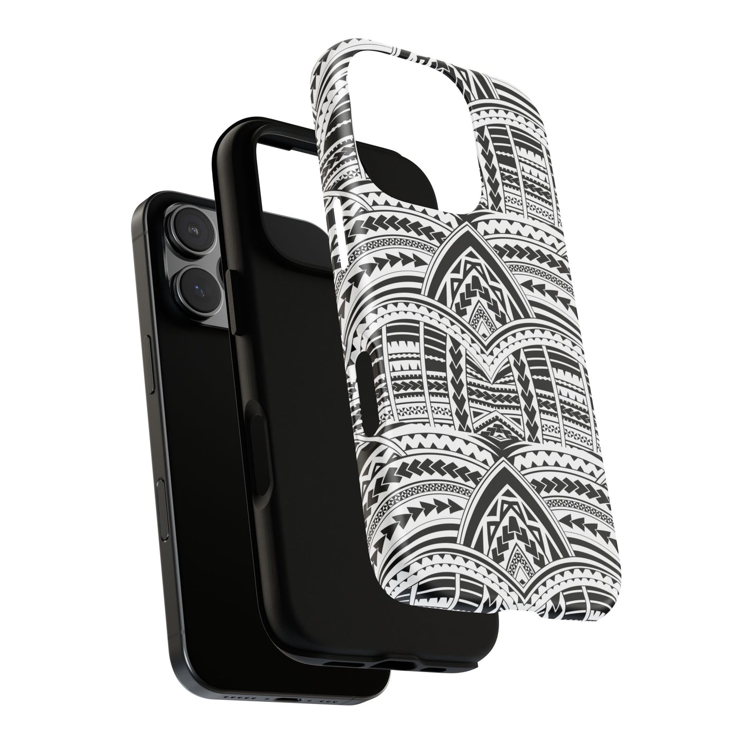Tatoeage: telefoonhoesje met tribalpatroon voor iPhone, Samsung Galaxy en Google Pixel