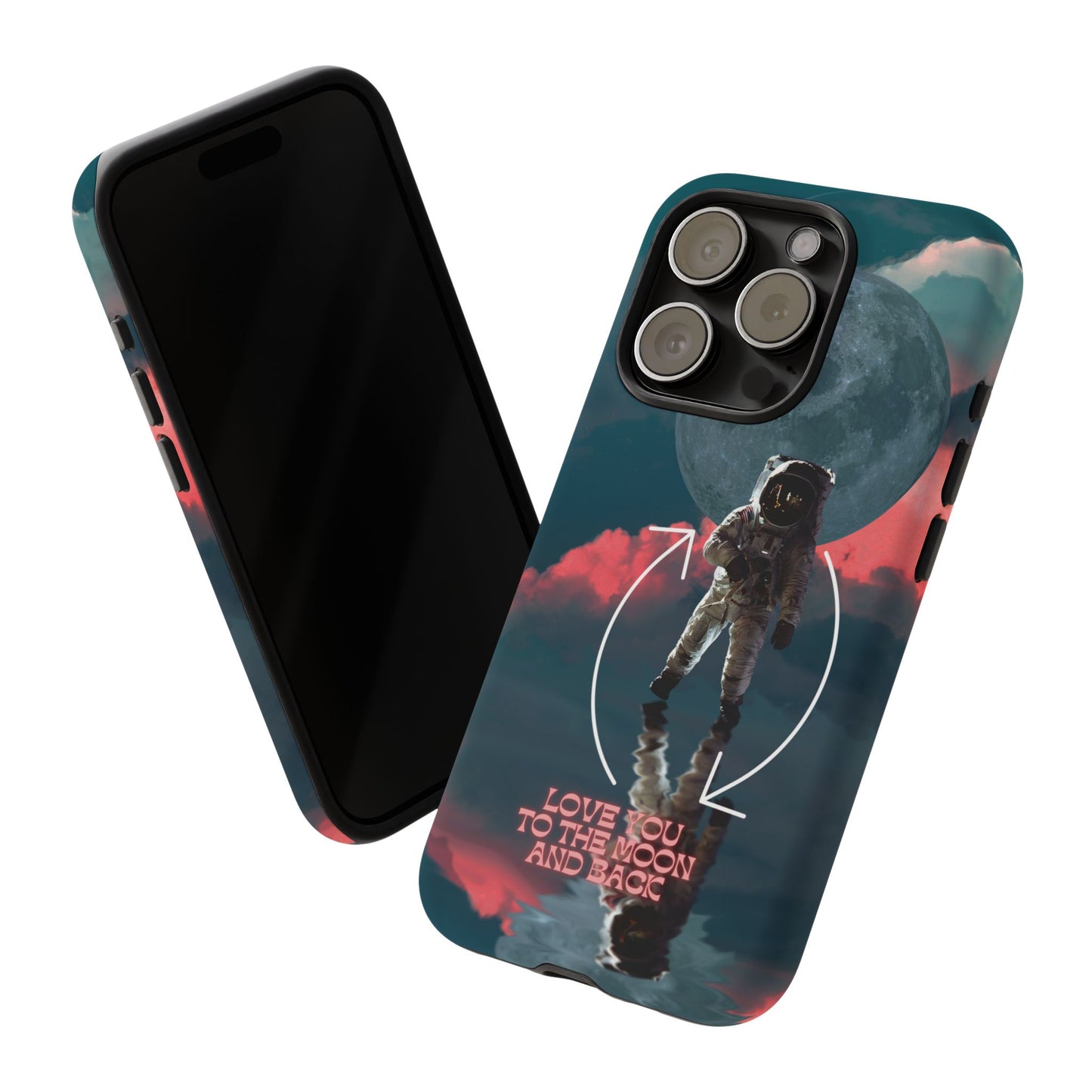 Love You to the Moon and Back: Romance-themed phone case for iPhone, Samsung Galaxy and Google Pixel devices