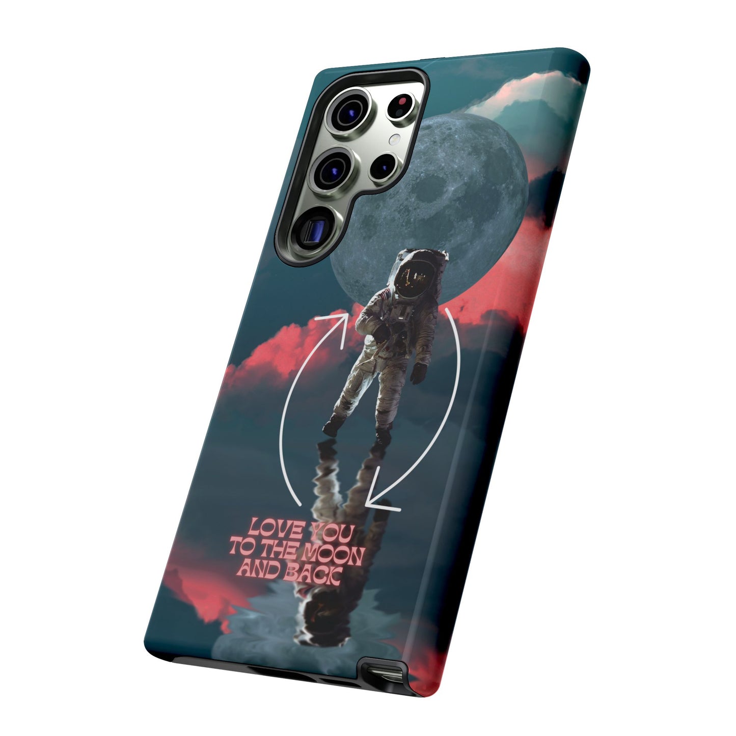 Love You to the Moon and Back: Romance-themed phone case for iPhone, Samsung Galaxy and Google Pixel devices