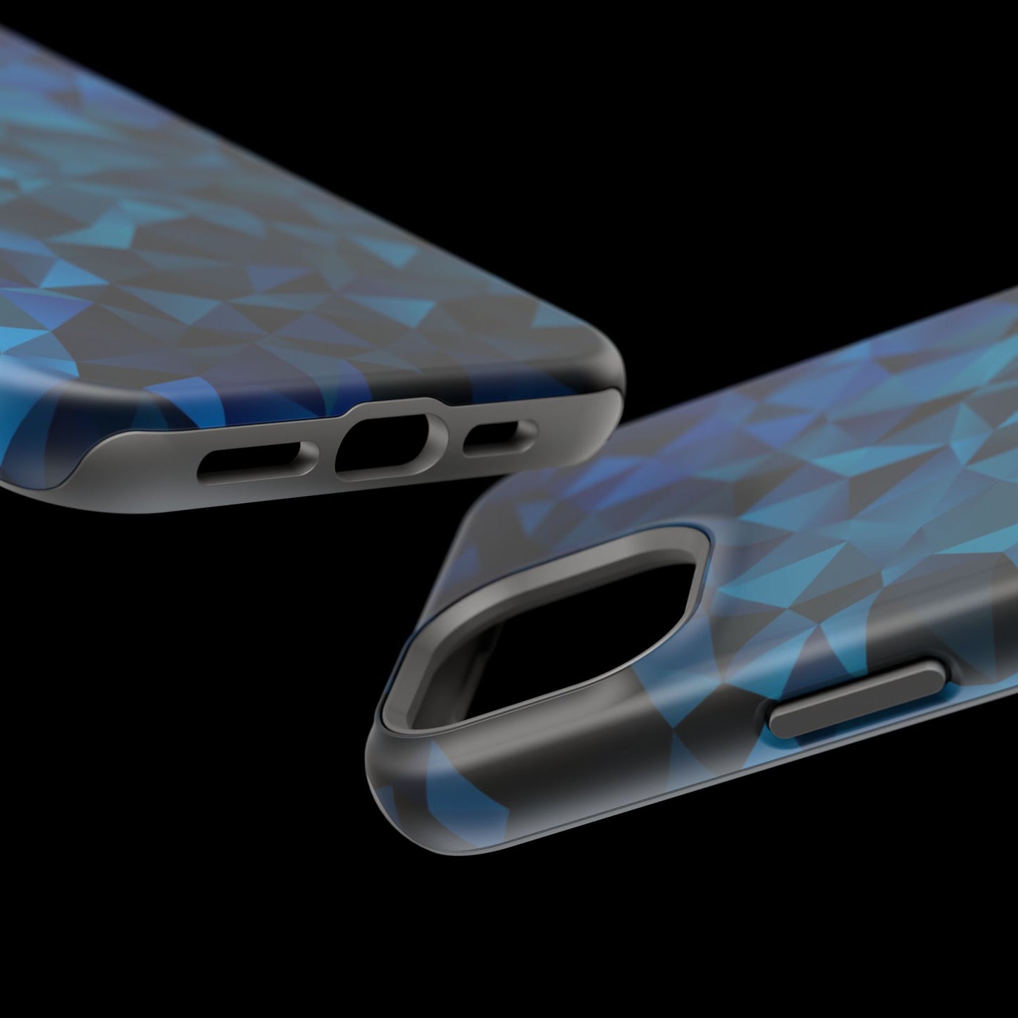 Blue Diamonds (MagSafe version): Elegant phone case for iPhone