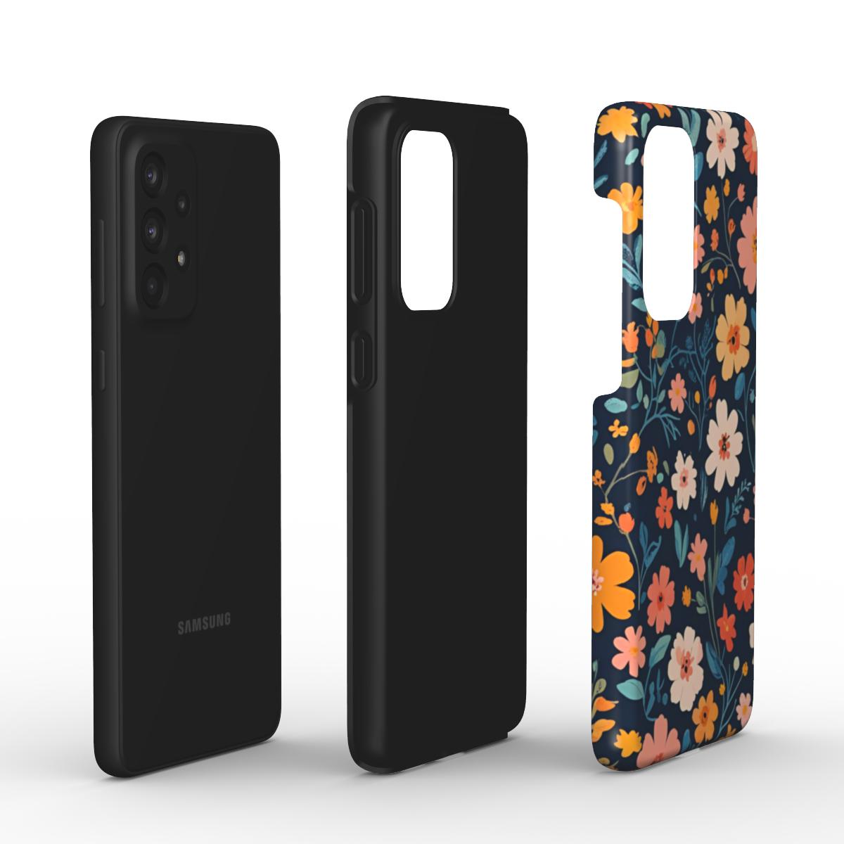 Blossom Blue telefoonhoesje voor Samsung Galaxy A, S en Z-serie