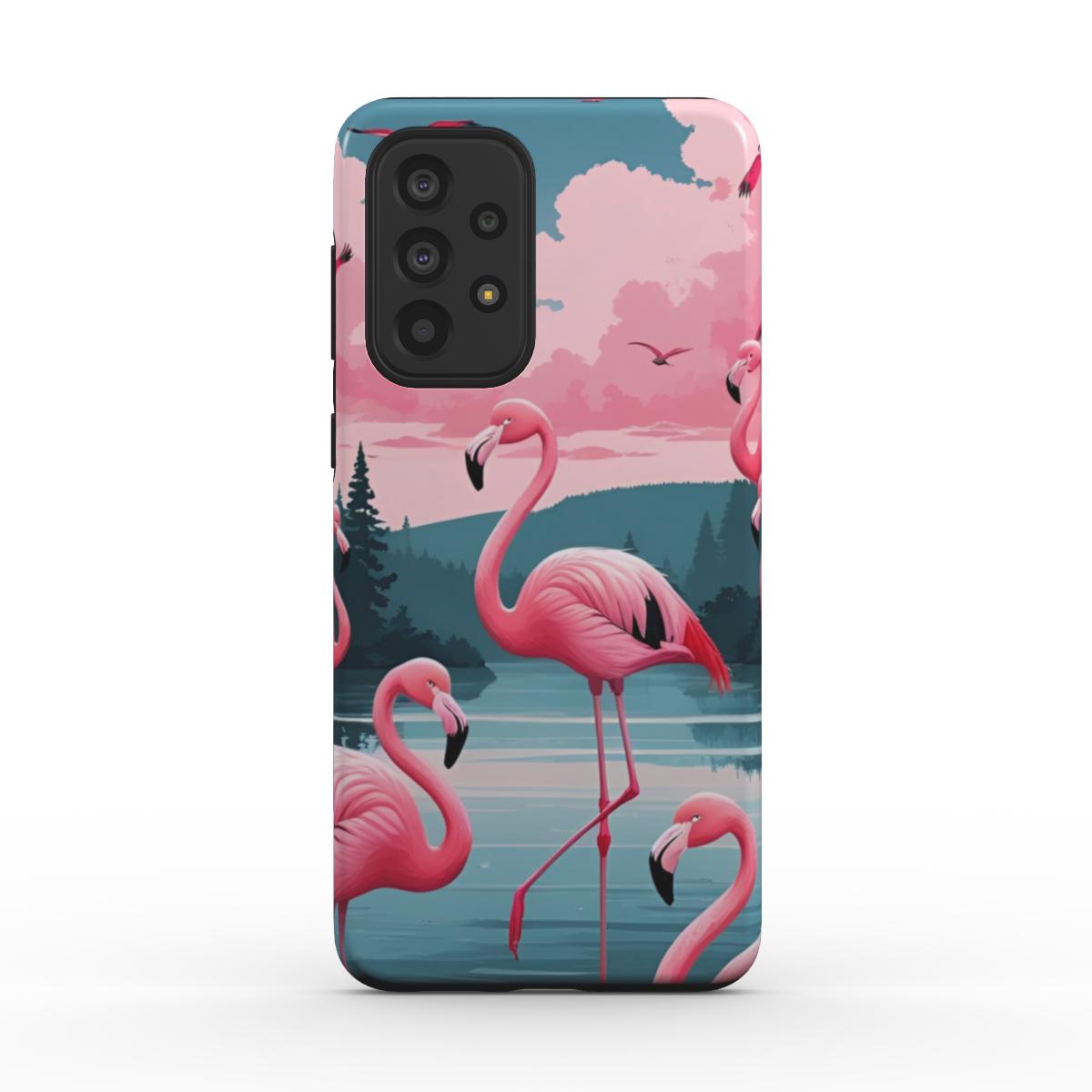 Flamingo Dreams: Tough Phone Case for Samsung Galaxy S, A and Z series