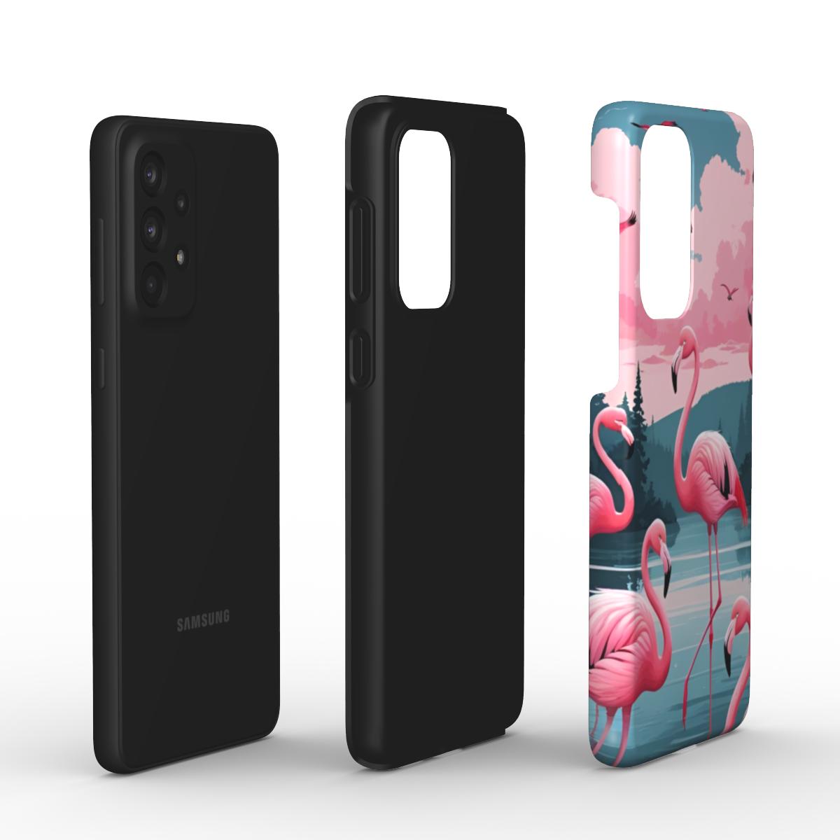 Flamingo Dreams: Tough Phone Case for Samsung Galaxy S, A and Z series