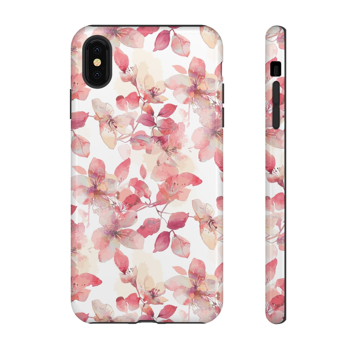 Watercolor Flowers: Tough Case for iPhone, Samsung Galaxy and Google Pixel devices
