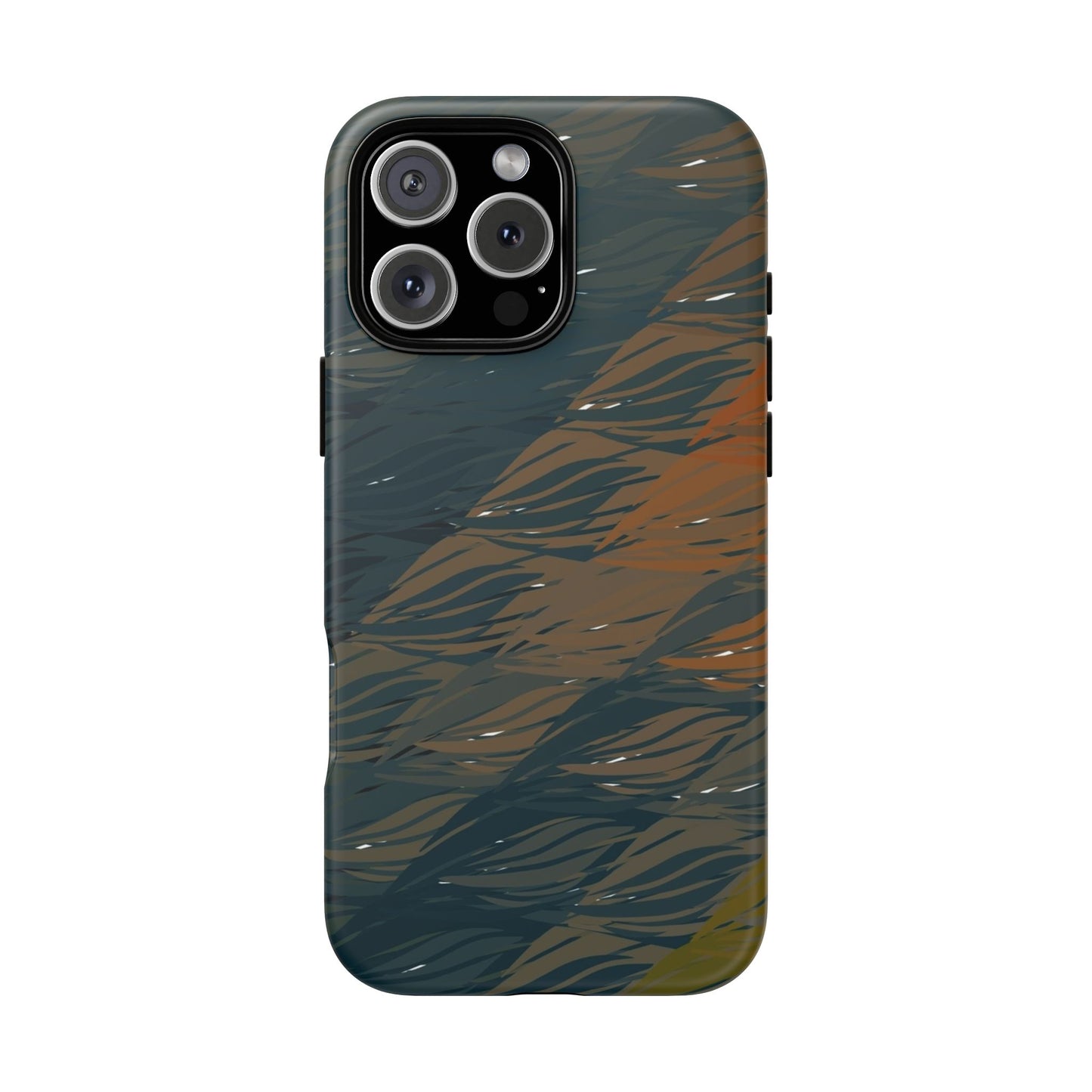 BRUE: Brown + Blue Geometric case for iPhone, Galaxy and Pixel