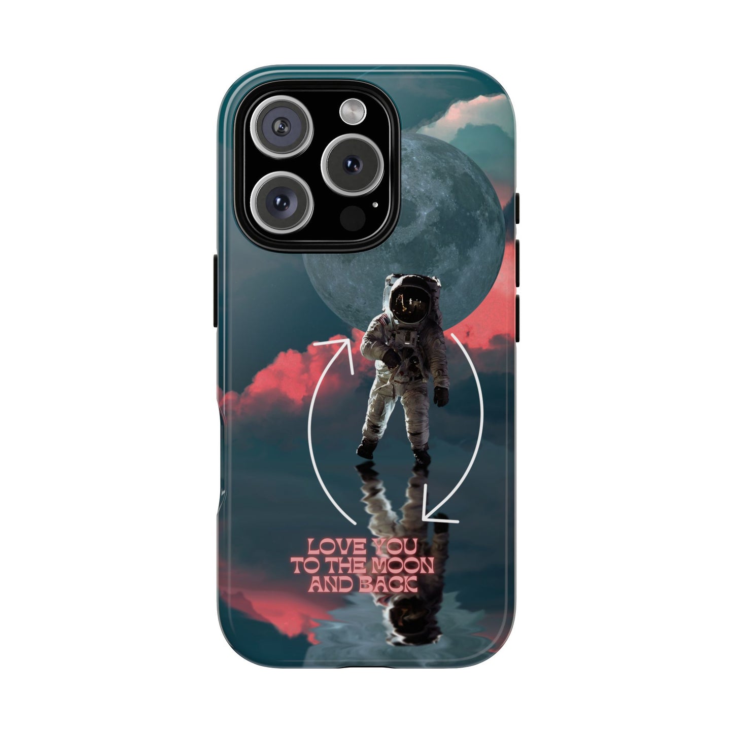 Love You to the Moon and Back: Romance-themed phone case for iPhone, Samsung Galaxy and Google Pixel devices