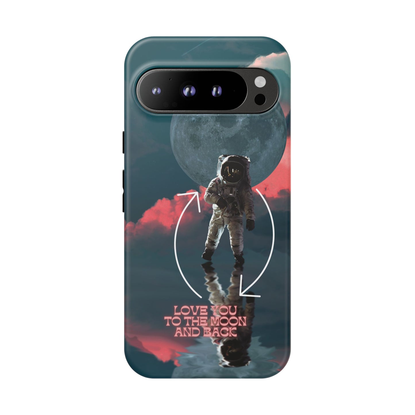 Love You to the Moon and Back: Romance-themed phone case for iPhone, Samsung Galaxy and Google Pixel devices